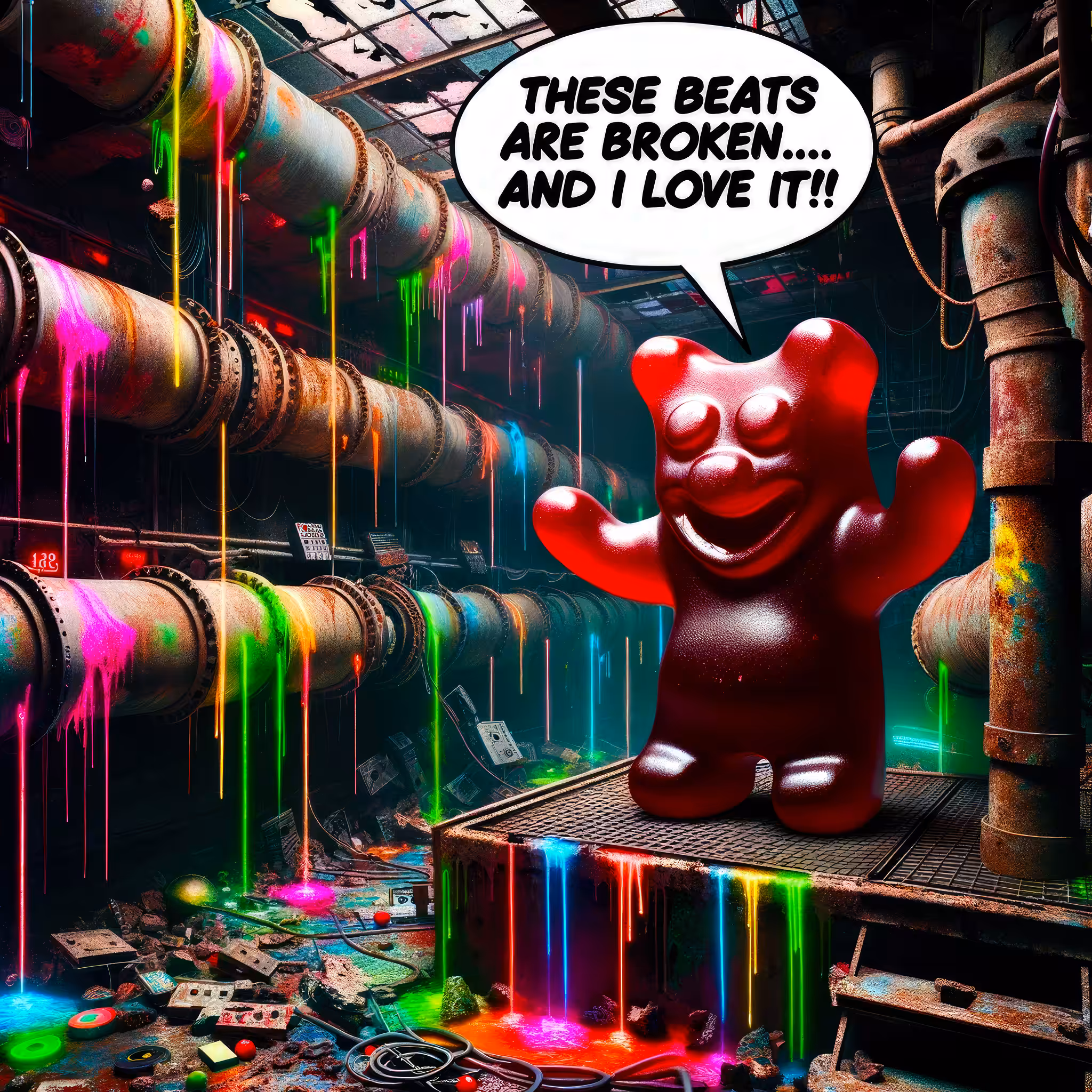Ai Bear Art from GummyLSD: LSDGB: Comic #4