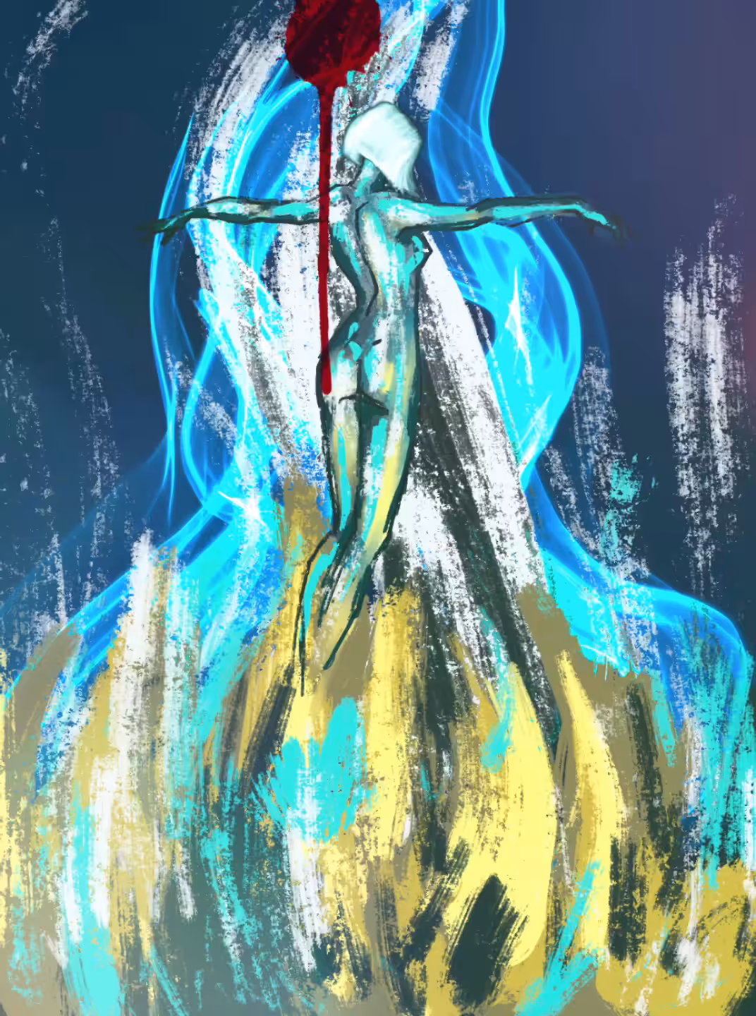blue