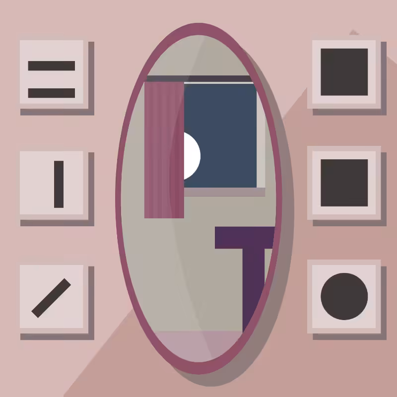 A moon in\and the mirror. #35