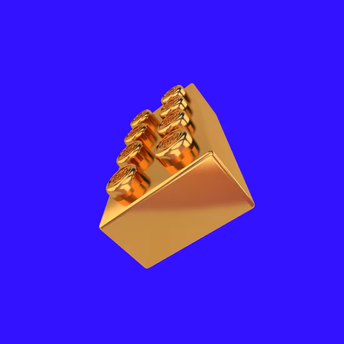 Gold Crypto Brick