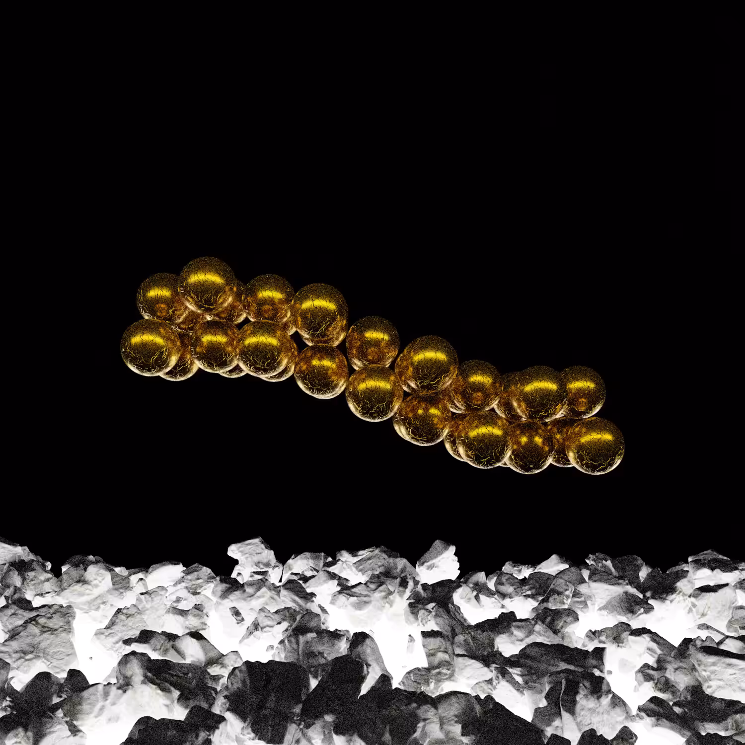 Atoms of Gold between Ore & Ether