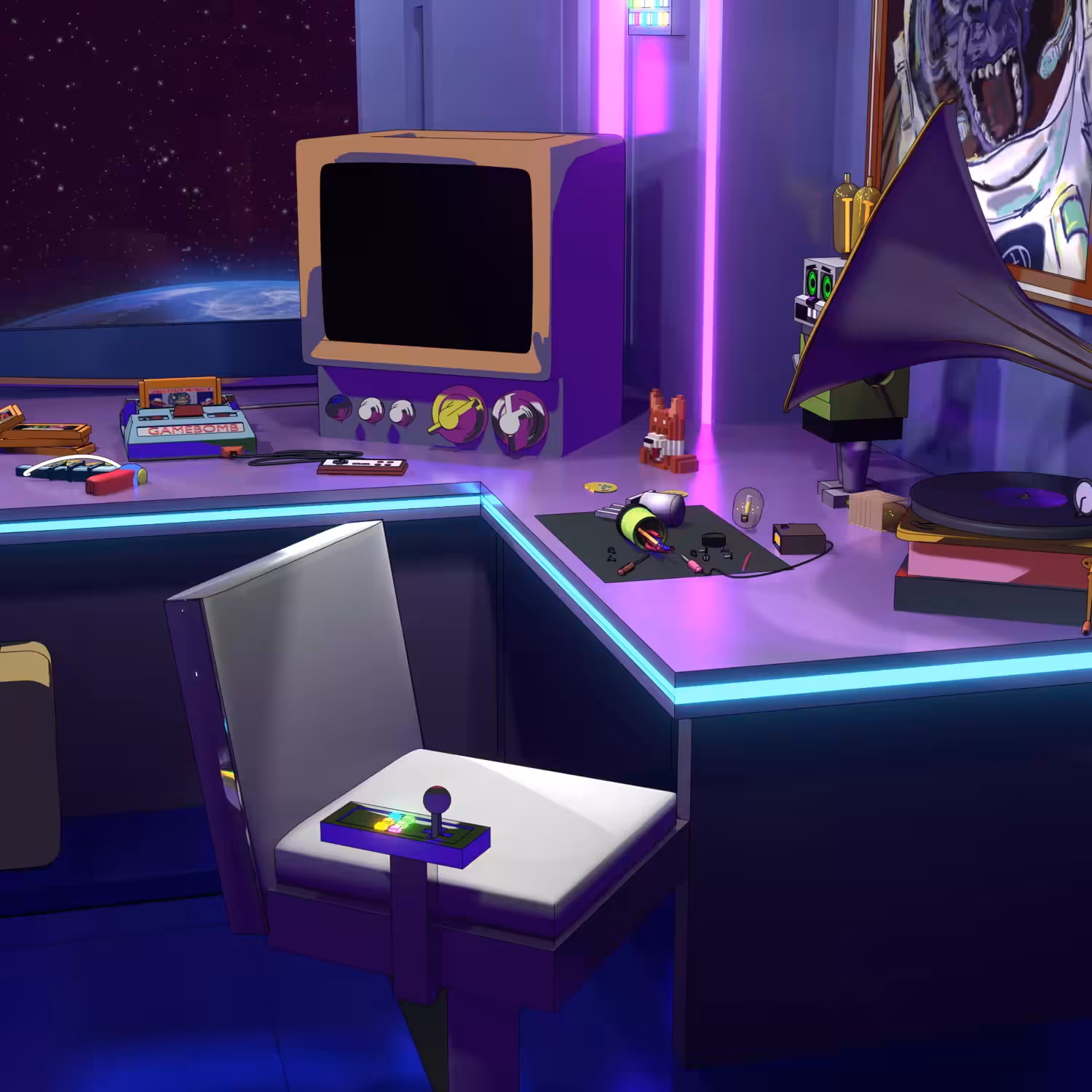 Video game "Space Crazy Monkey"
