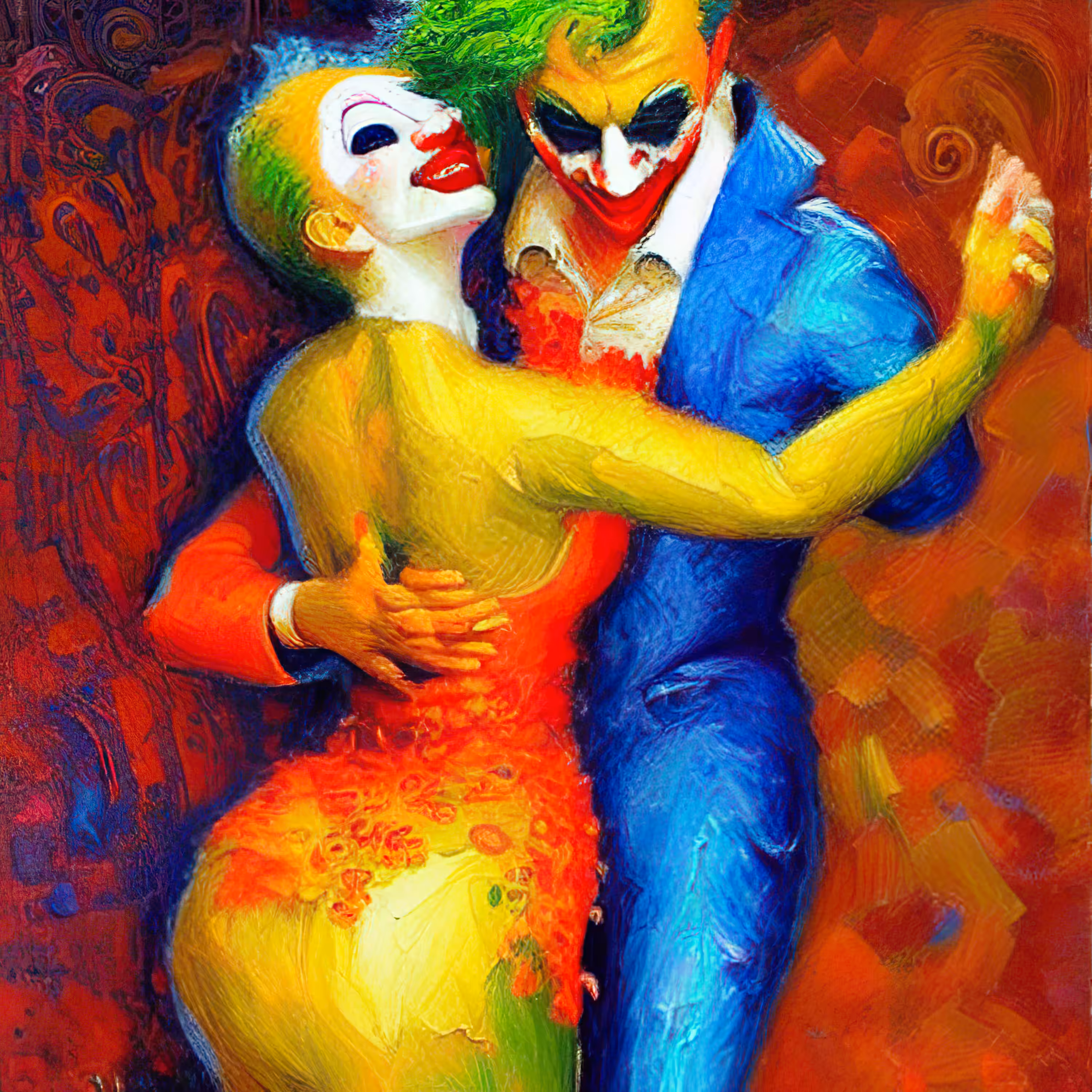 Rainbow Clown #001
