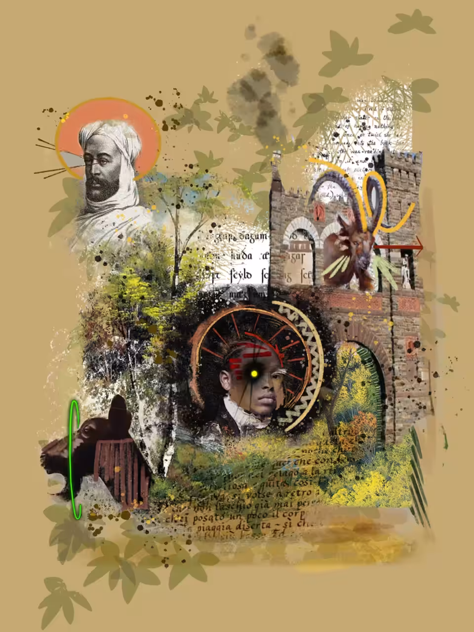collage : the hanging gardens