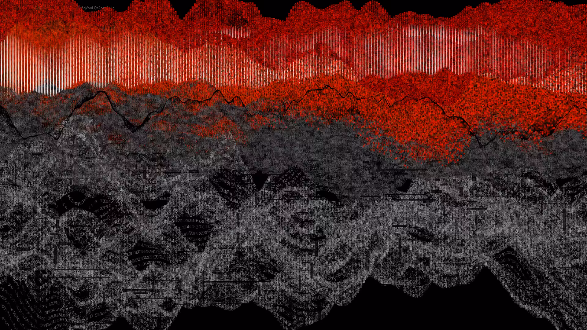 Pixel rain in a data landsacape #76