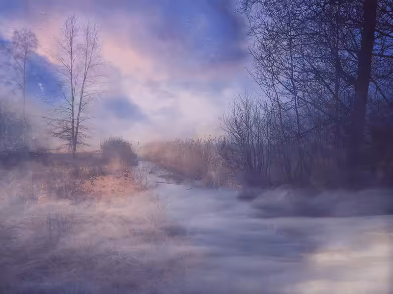 Misty river