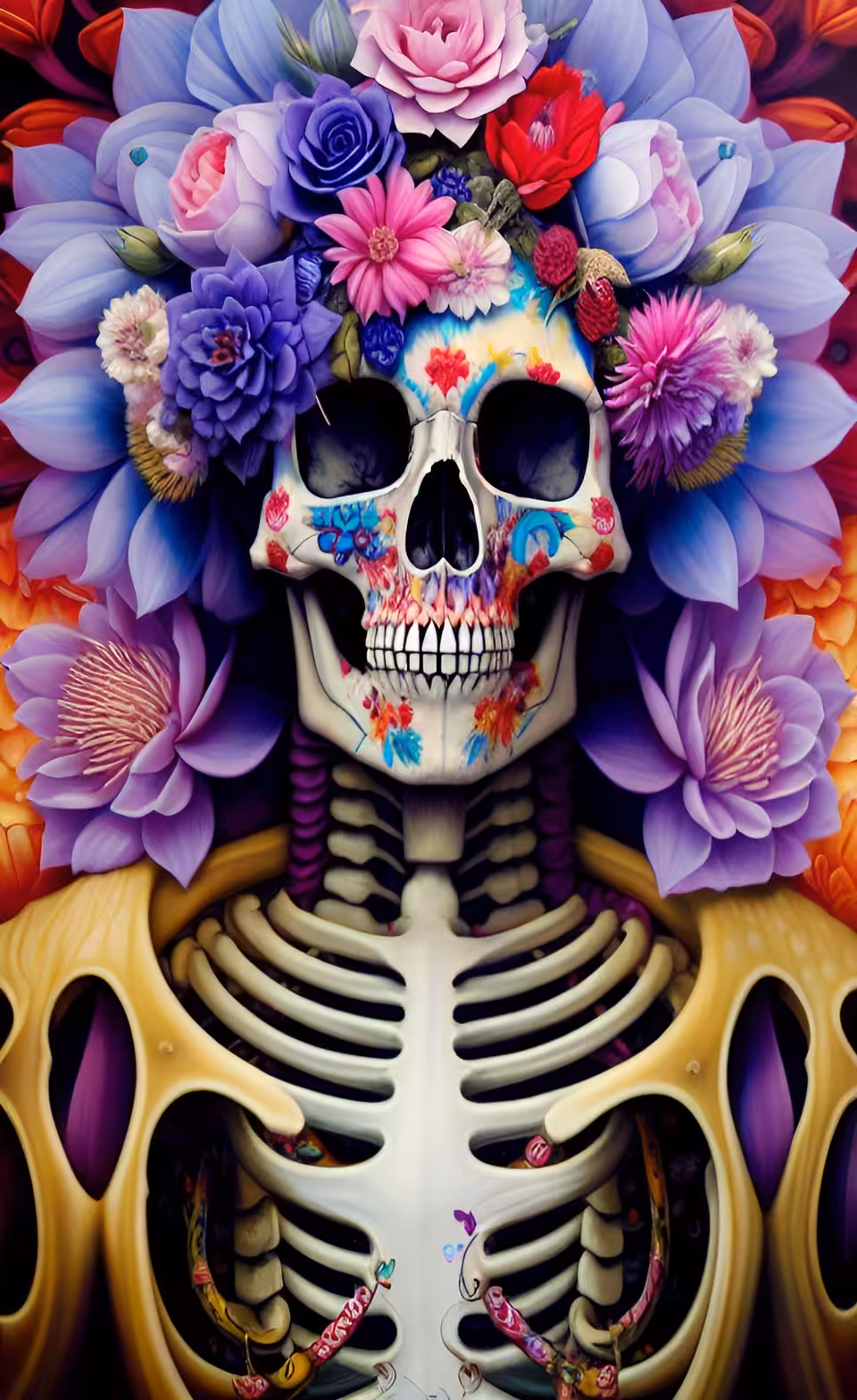 Flower Skeleton - Skull Revolution WSA