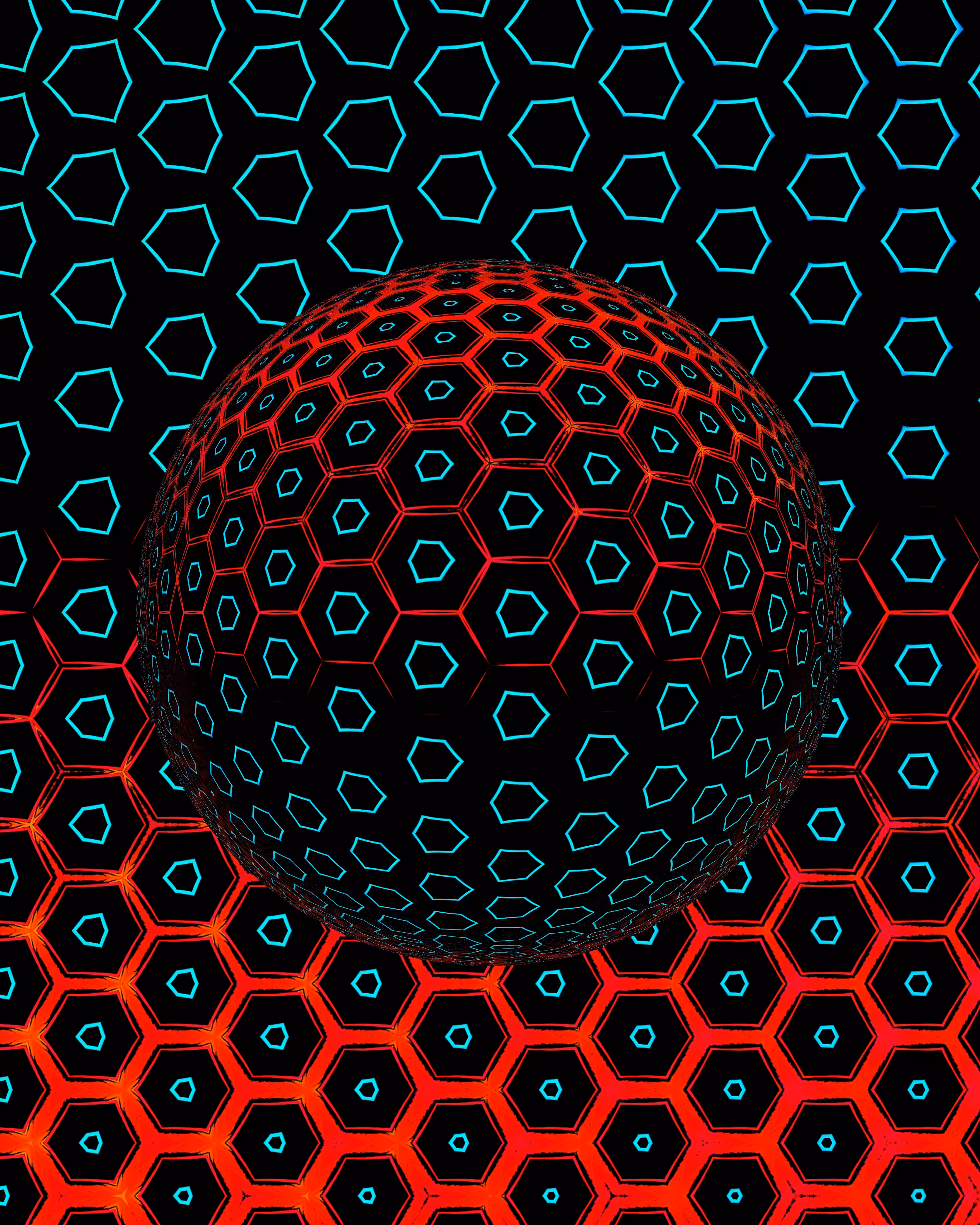 Hexagon 3d Ball