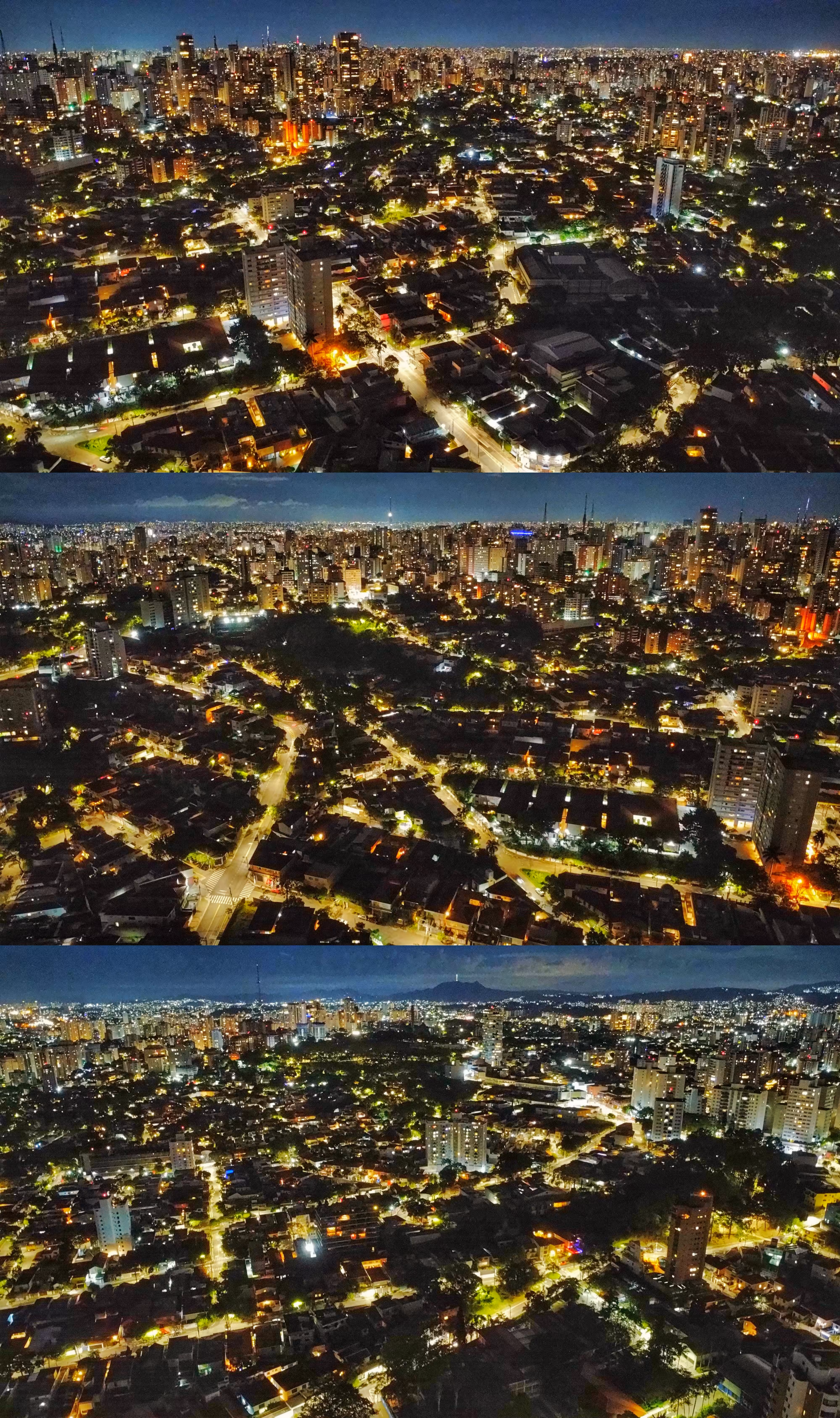 São Paulo from above - night