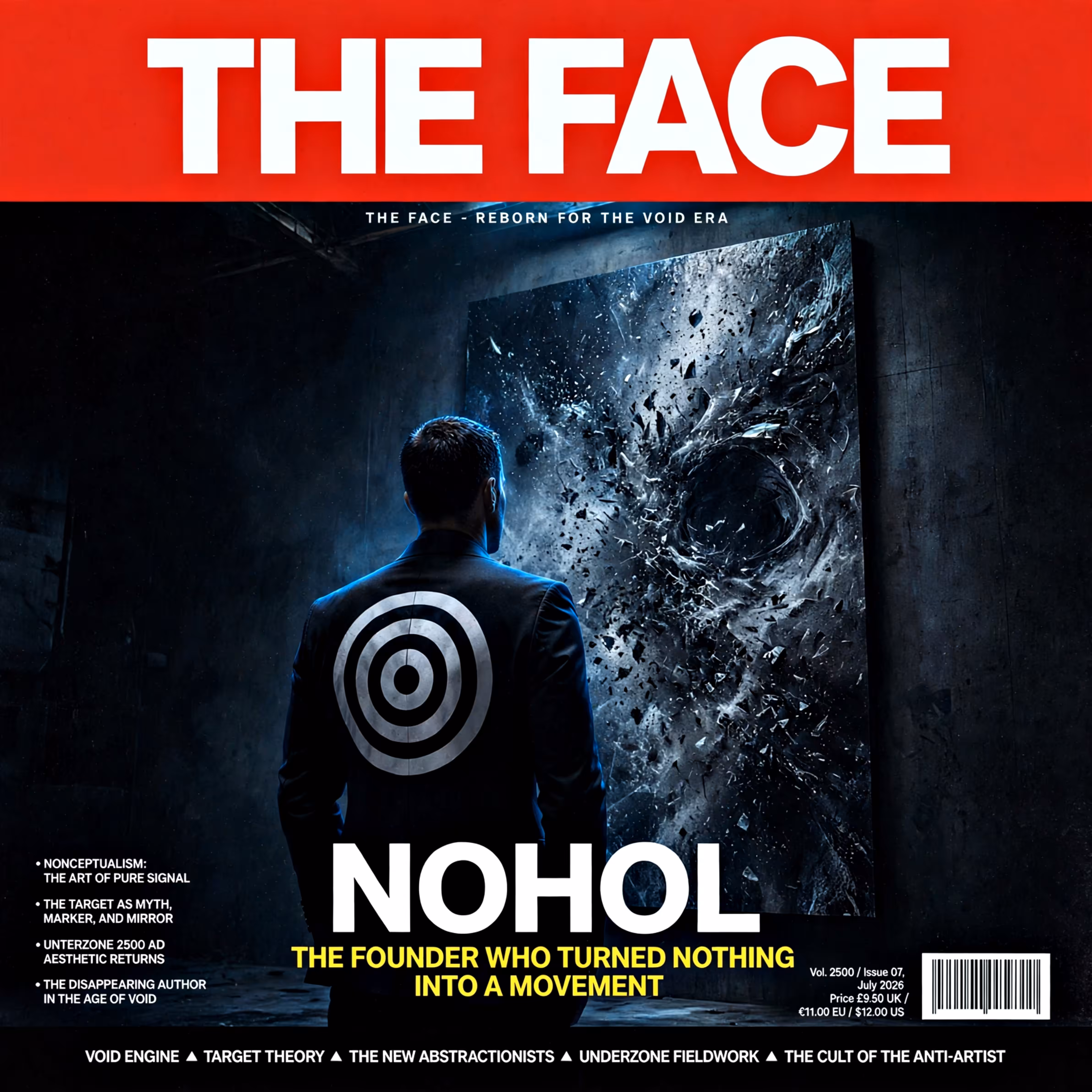 Life Imitating AI: THE FACE - REBORN FOR THE VOID ERA - July 2026 - `NOHOL - THE FOUNDER WHO TURNED NOTHING INTO A MOVEMENT`