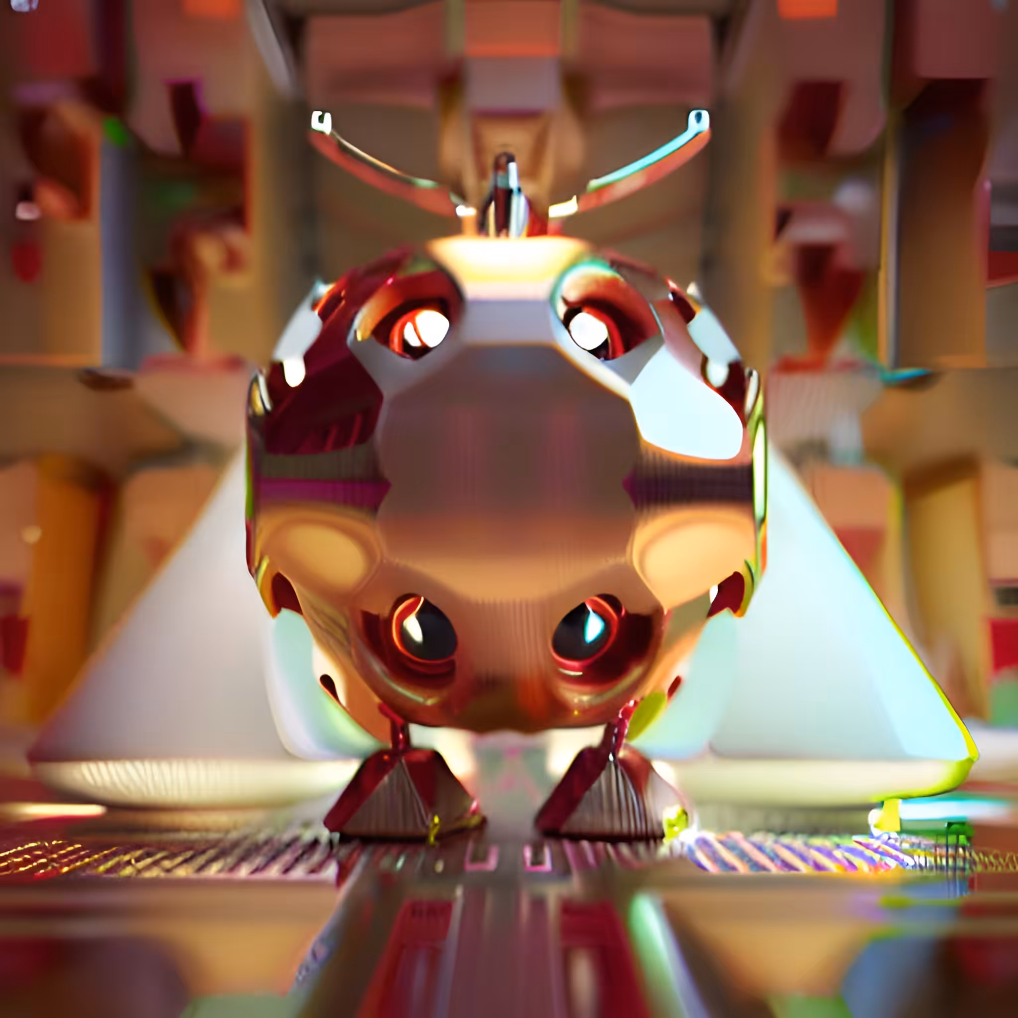 Golden Robotic Apples #31