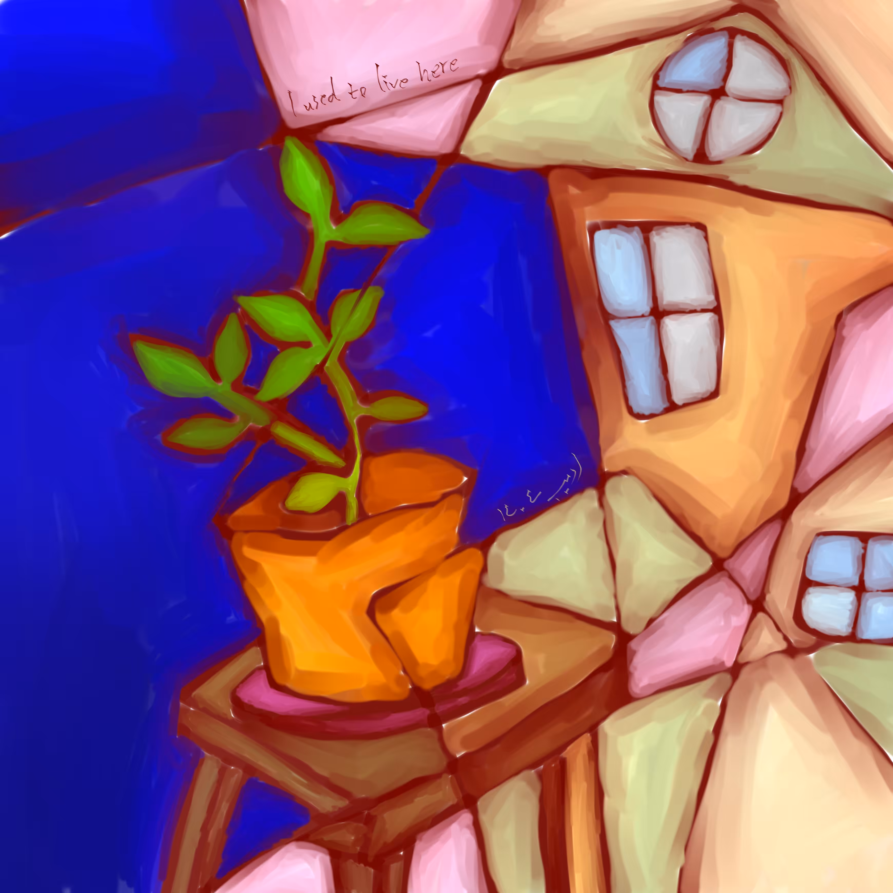 Little Plant Under the Rubble