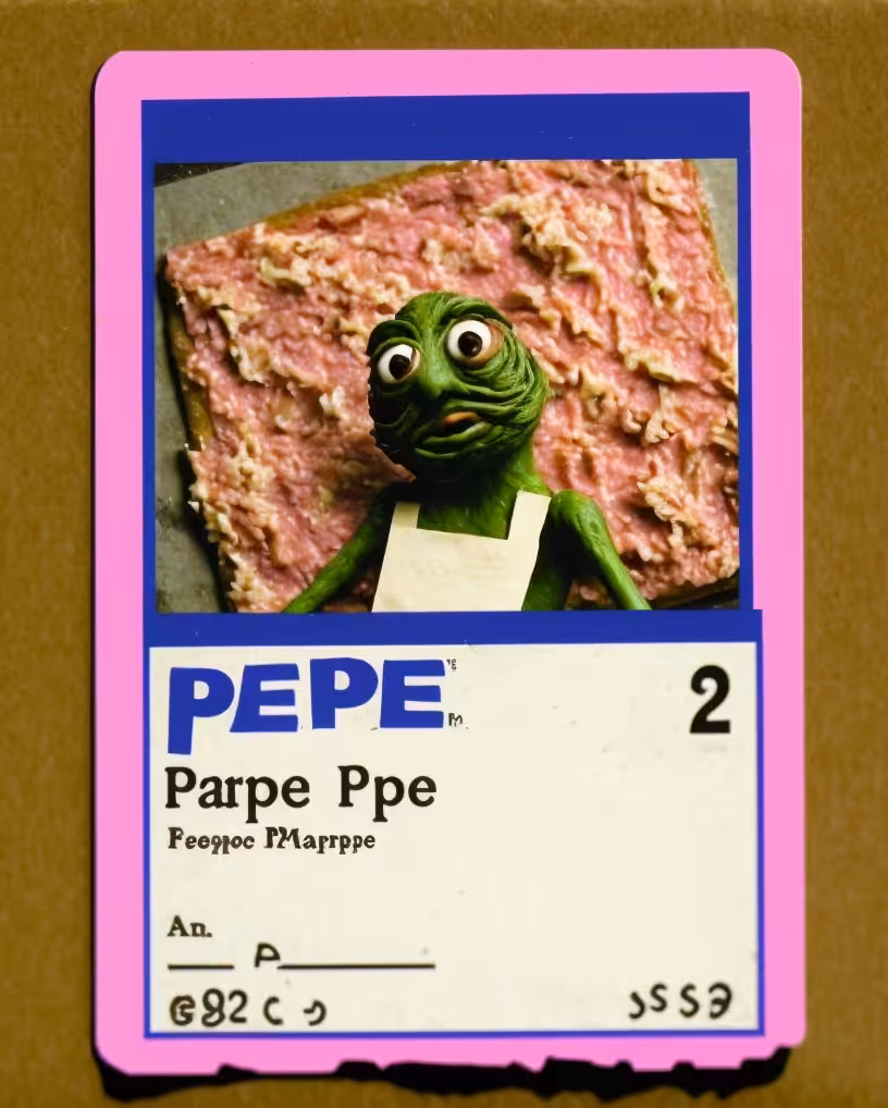 JUST A PEPE IN A MUSCLE SHIRT WITH SOME SPAM ART