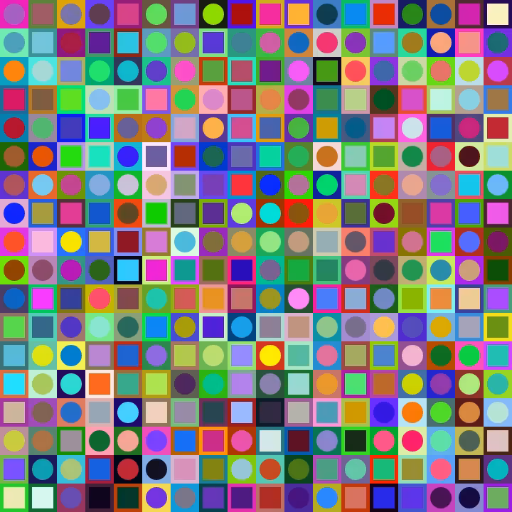 Square Dot Composition #446
