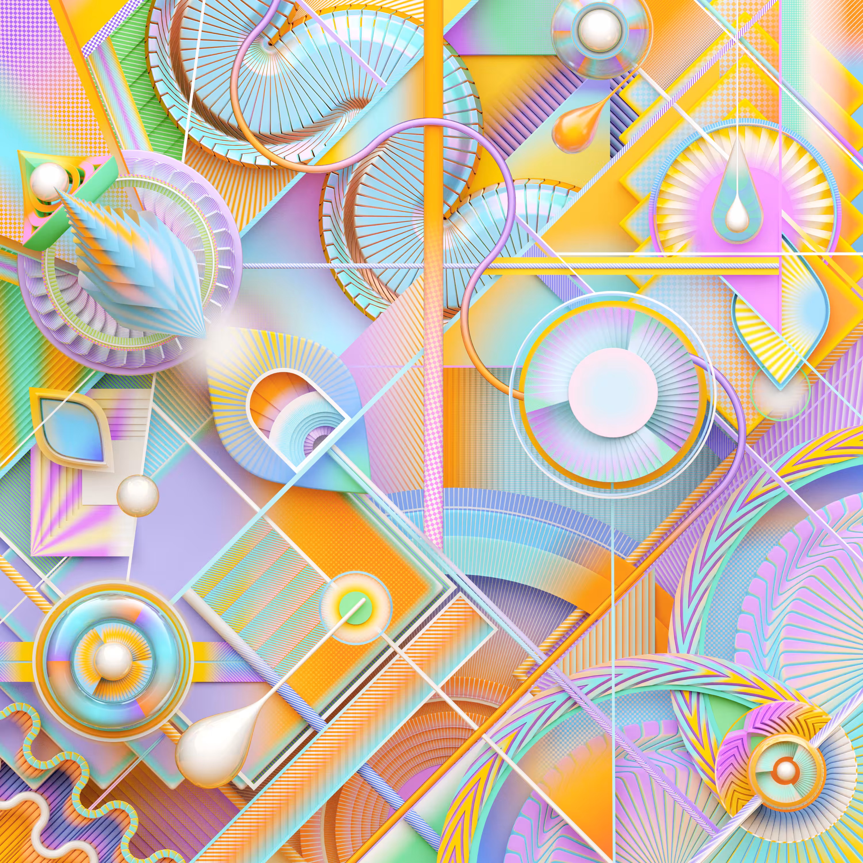 perpetual shatterings of reality in dashes of color