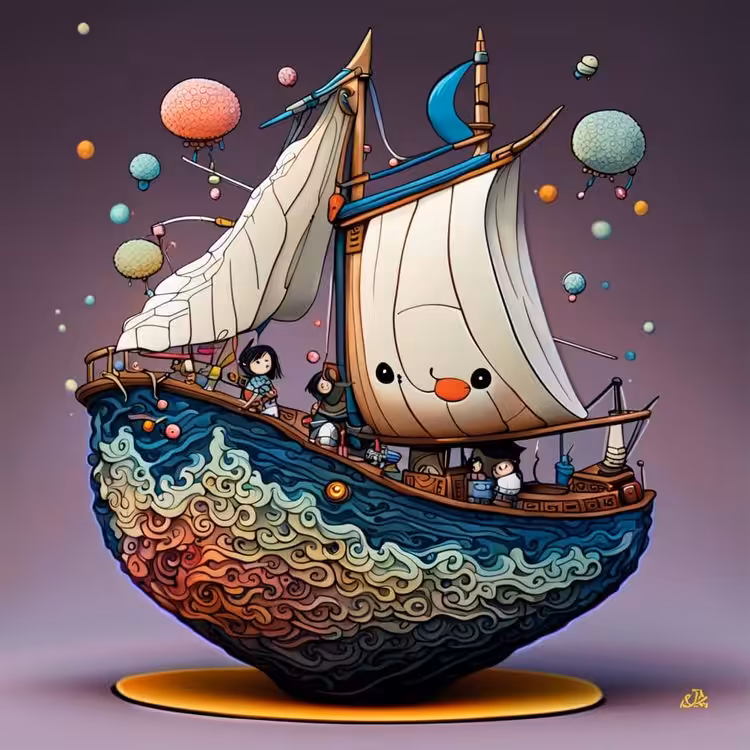 A 3d Knitted The  Cool ship.
