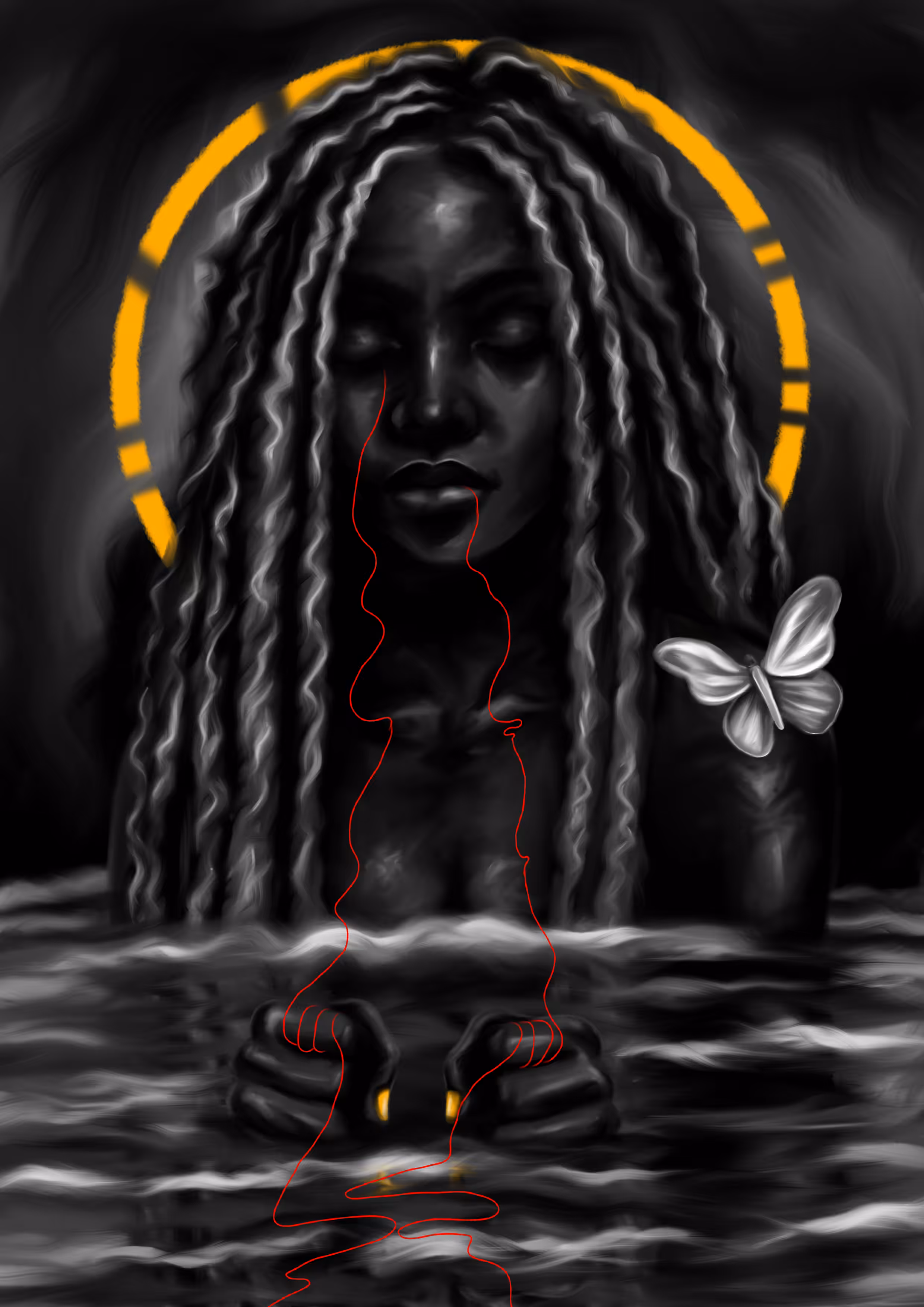She did not cry out