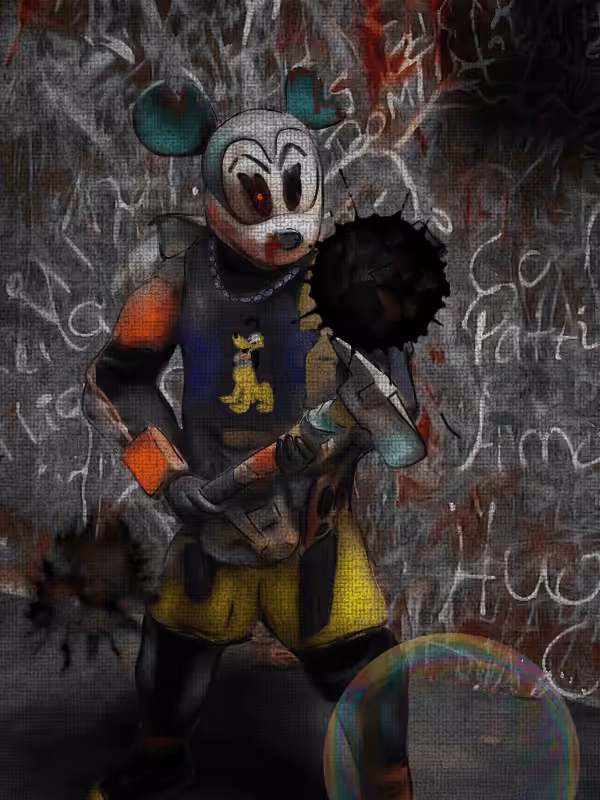 Mickey Mouse apocalyptic vibe