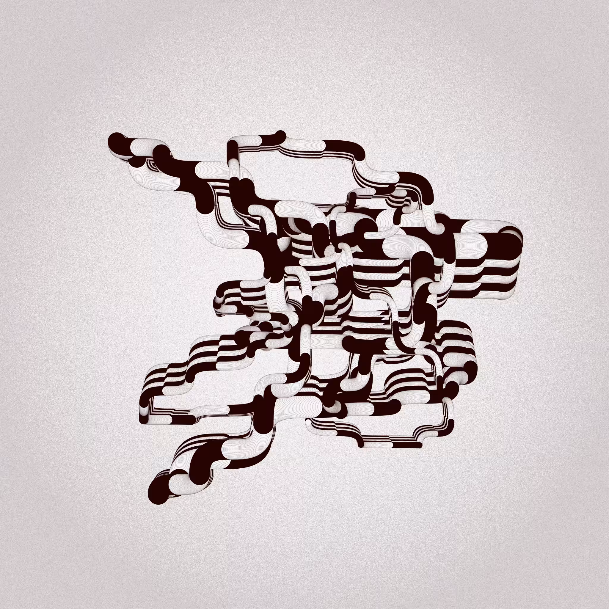 Pipe Alternate, Black & White No. 13