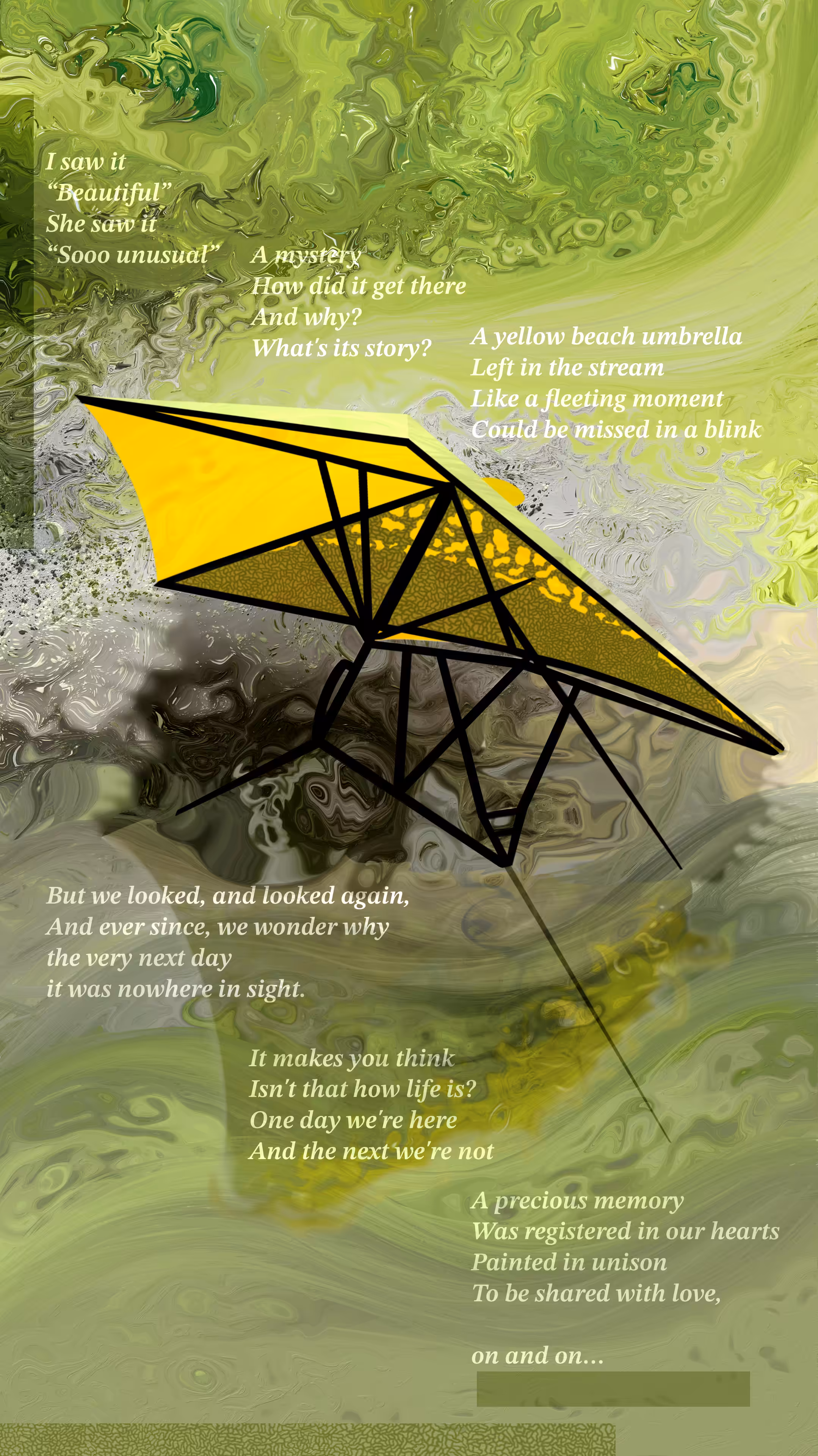 The Yellow Beach Umbrella