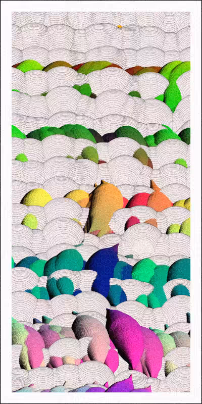 Balloon Field on Clouds #59
