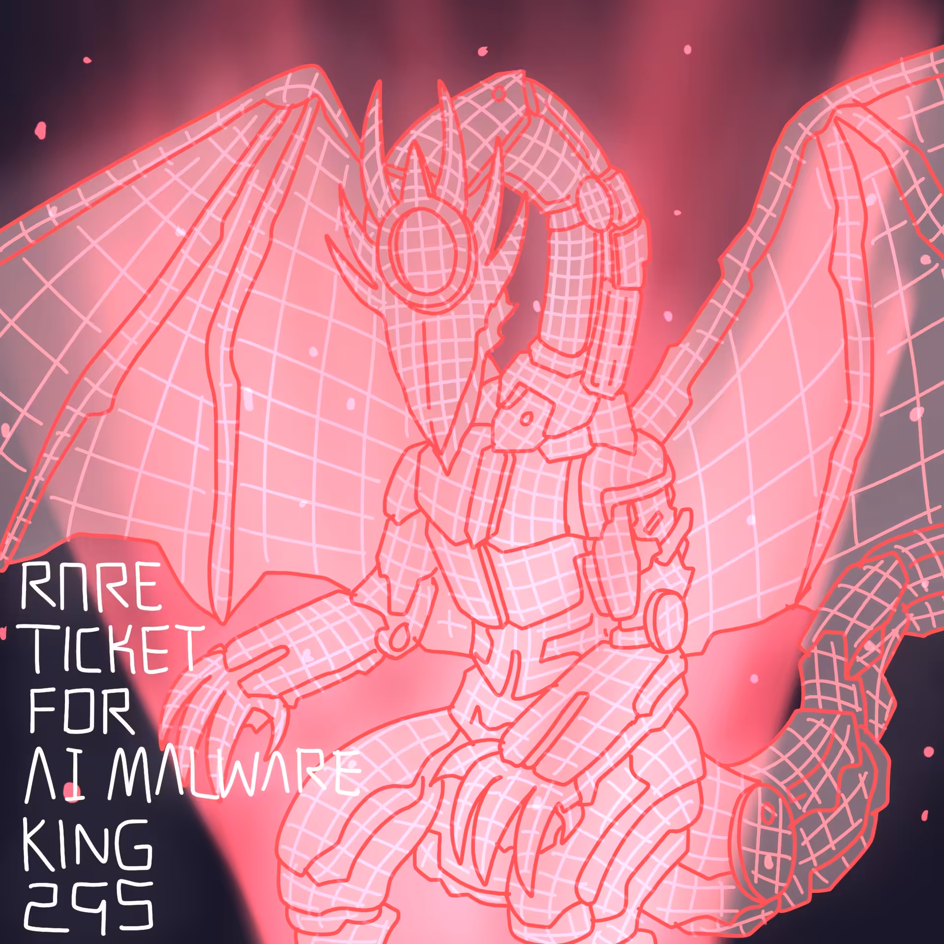 RareTickets for The AI malware king one eyed guy #00295