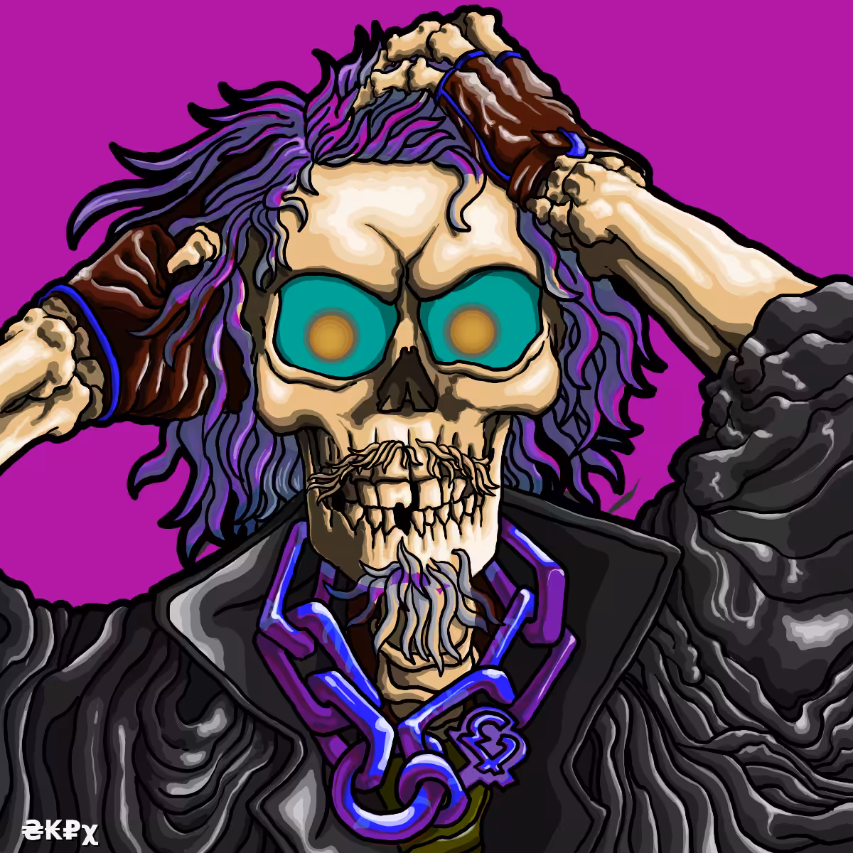 GAN Skulls Portrait Museum #2 #12