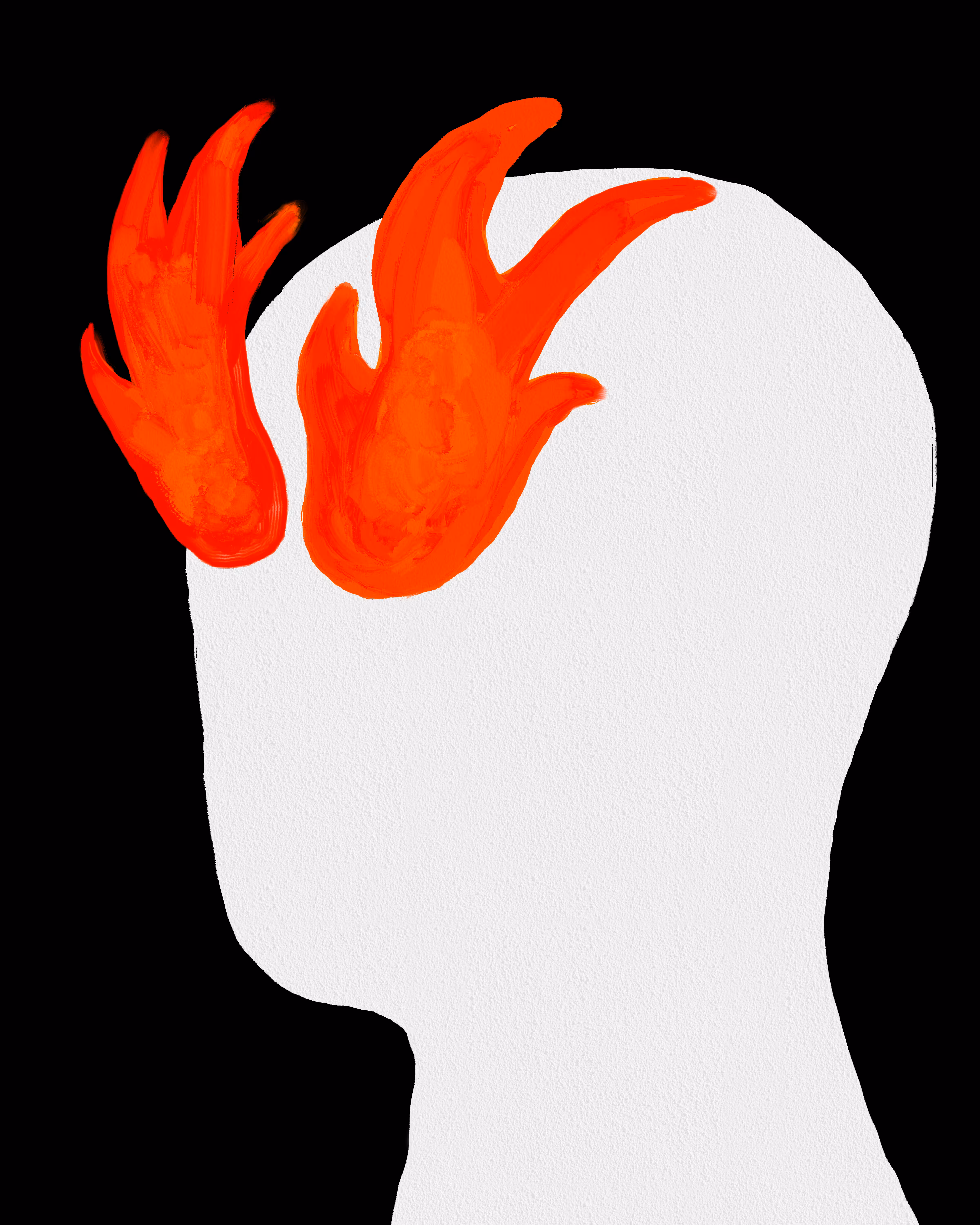 It burns