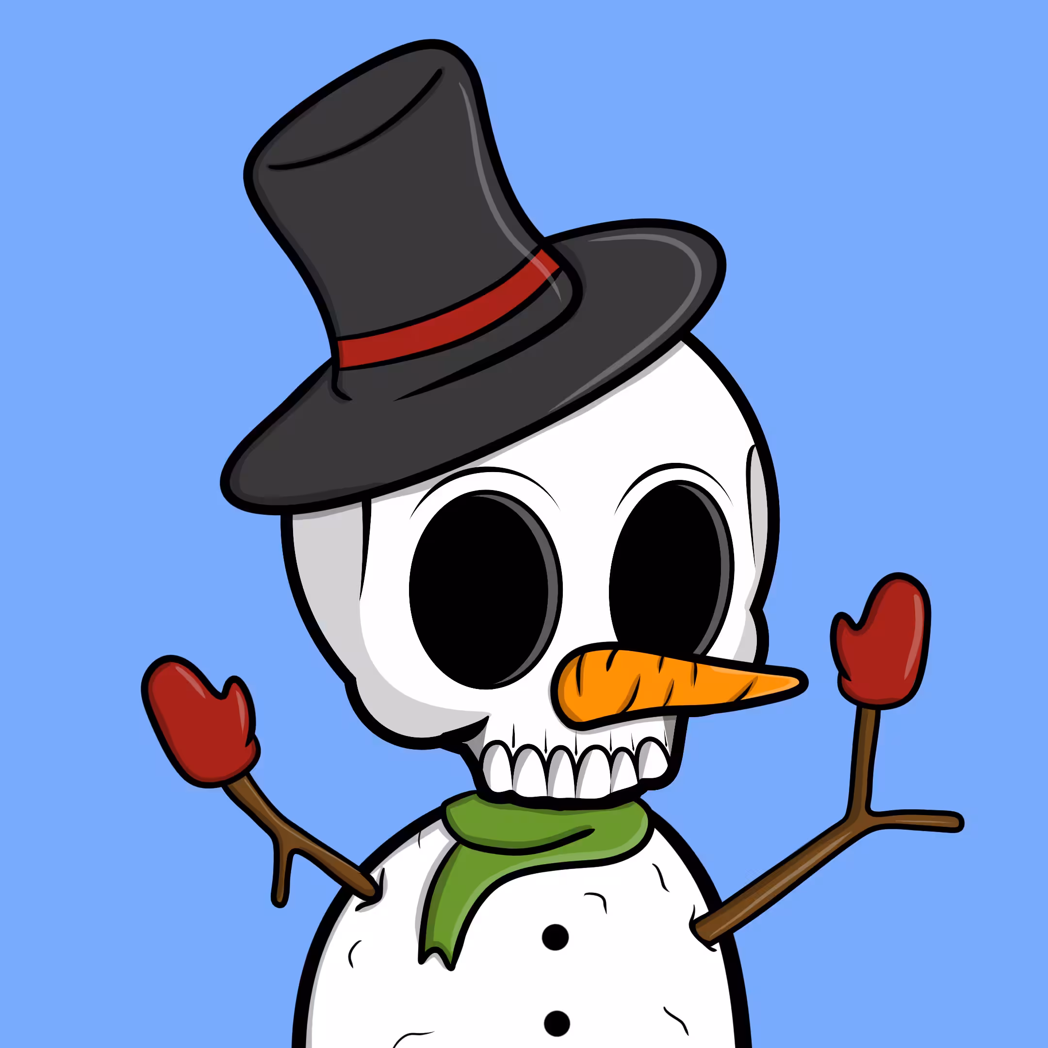 Edgar The Skeleton - Snowman #167