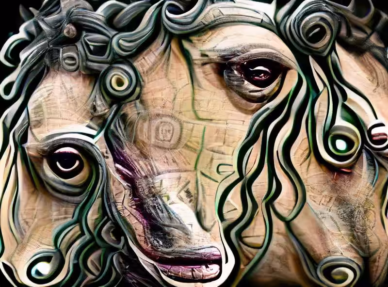 Abraham's First Works: Gorgon with the face of a horse