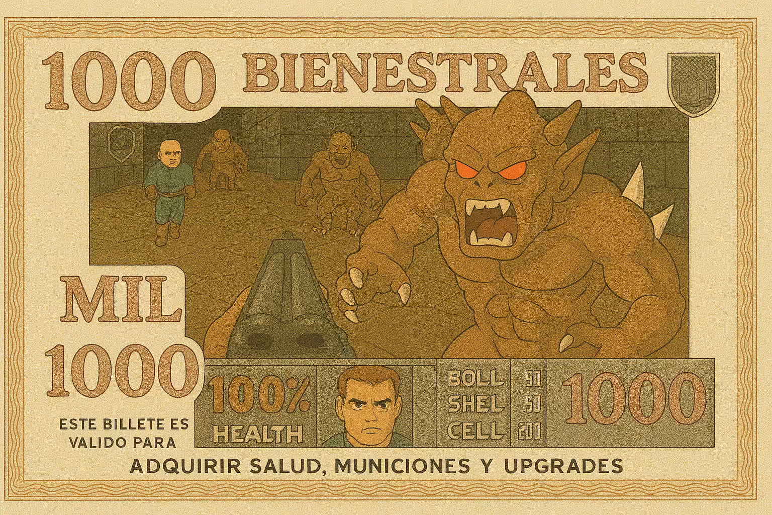 Bienestrales: Mexican Art Money: Bienestral Mexican Art Money DOOM Edition 