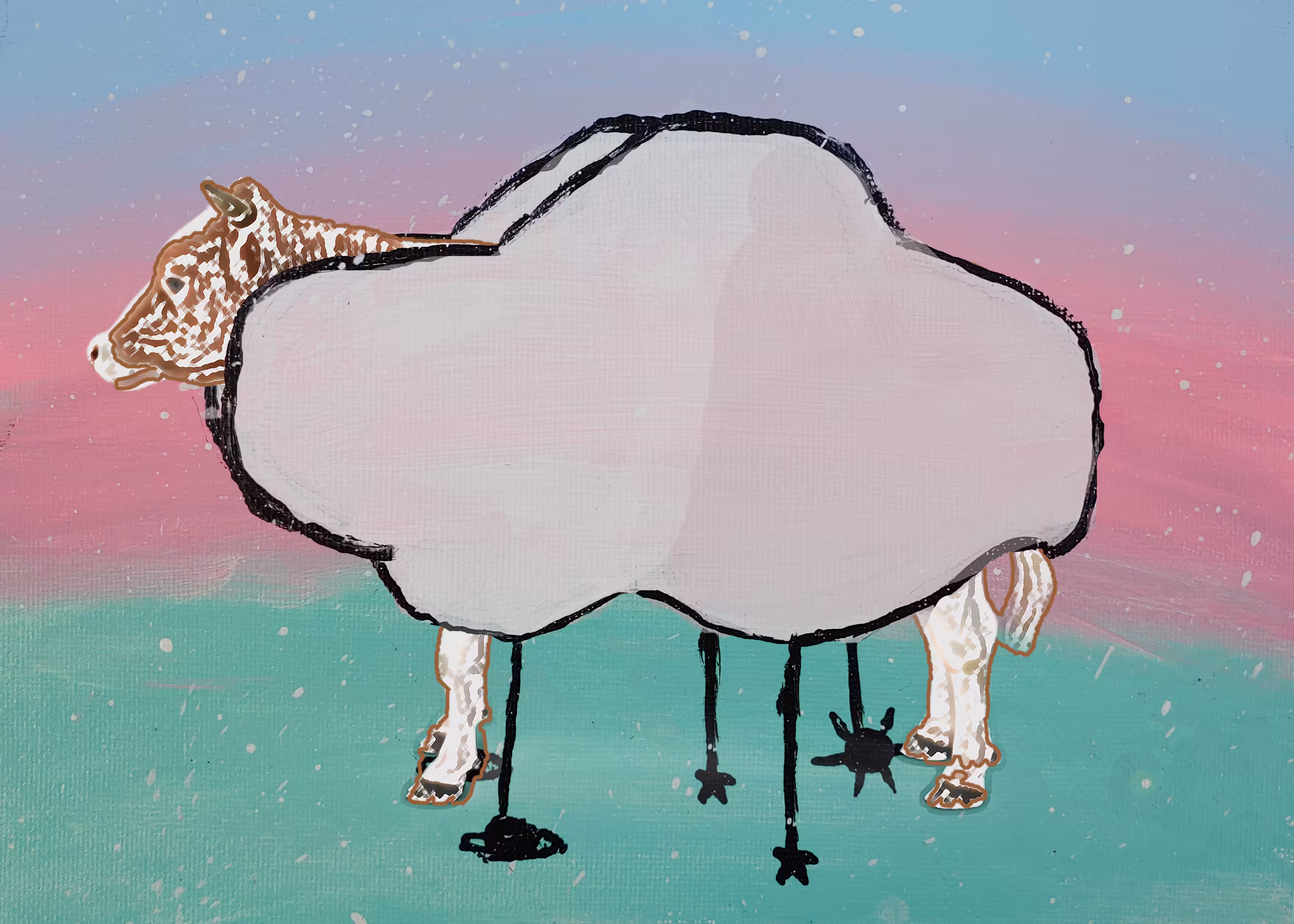 Cow in a Cloud Costume