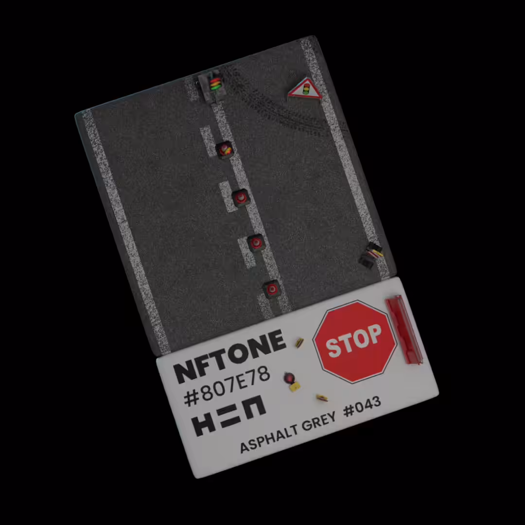 NFTONE - Asphalt Grey - #043 - H=N Material Swatches Collection