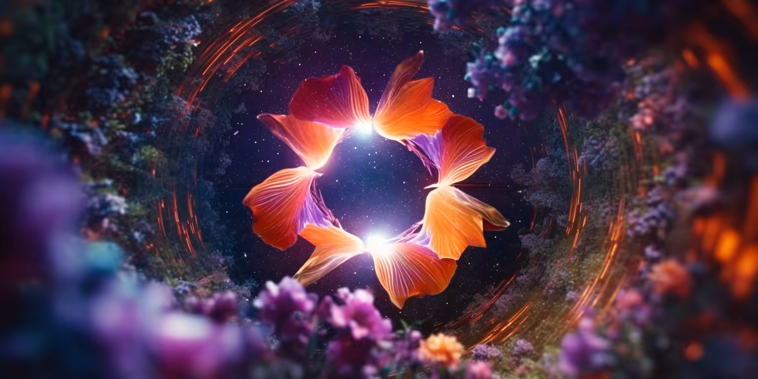 AI Florals: Floral Wormhole