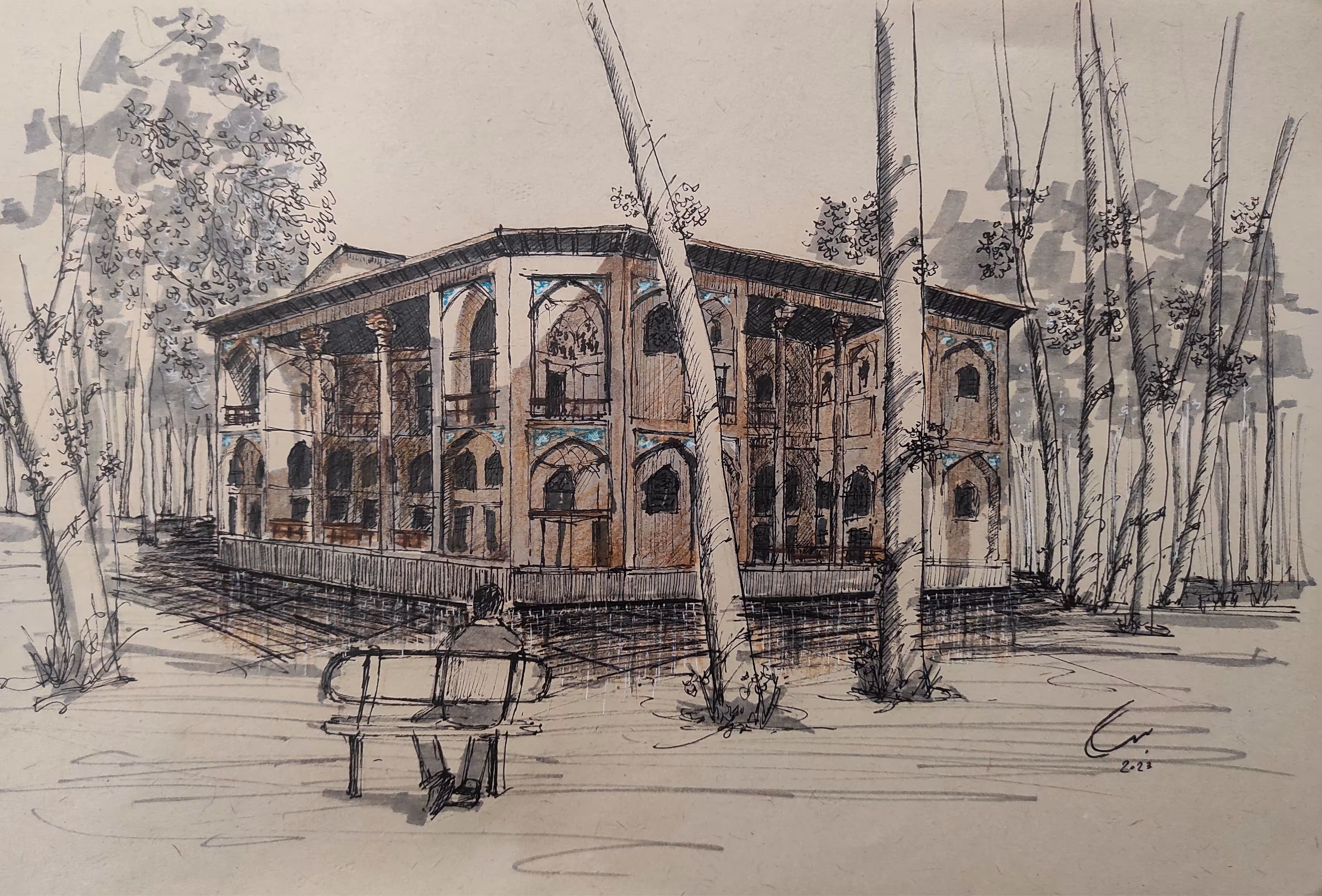 Hasht behesht pavilion