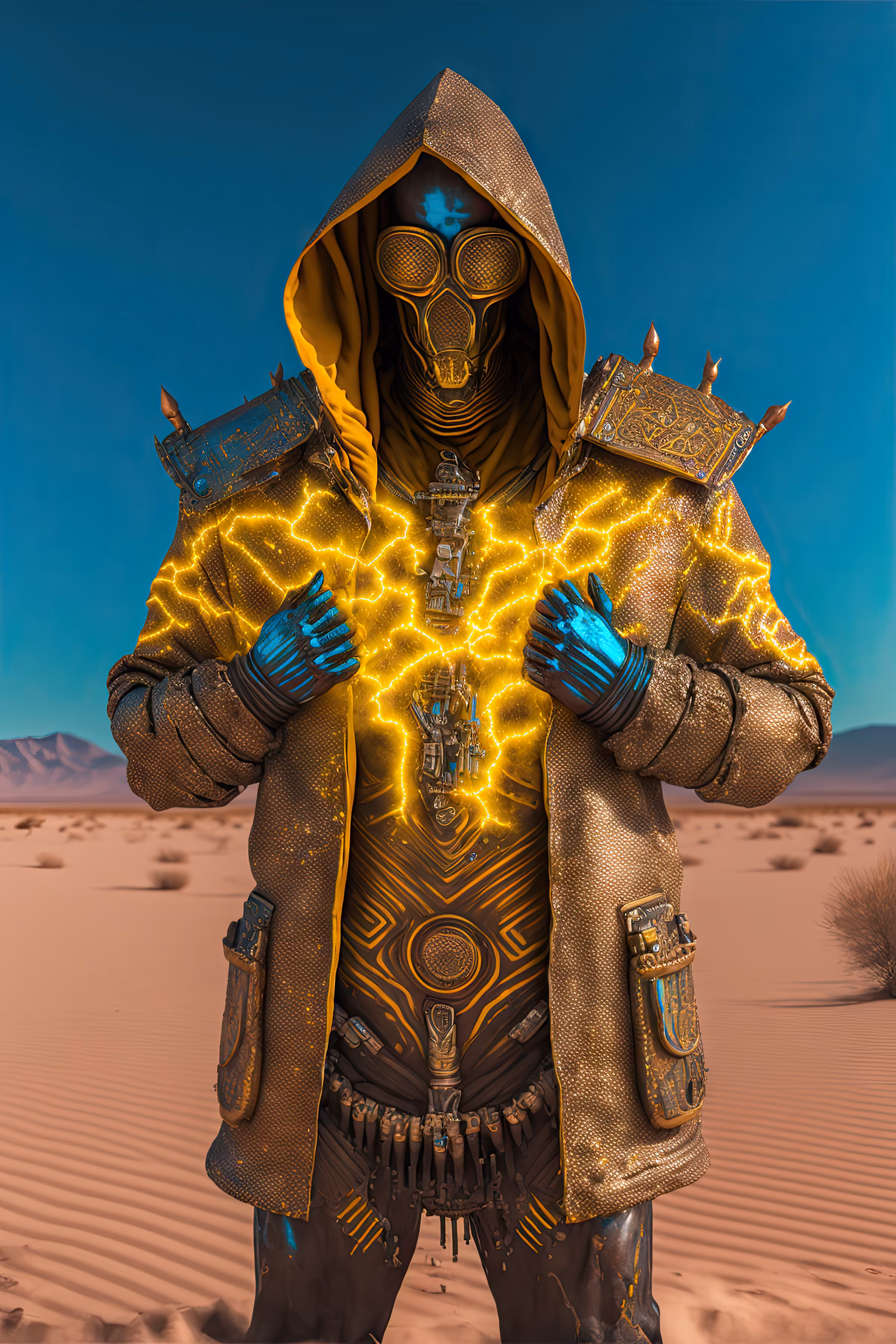 //// Nuclear Fusion Electric Gold Jacket ////
