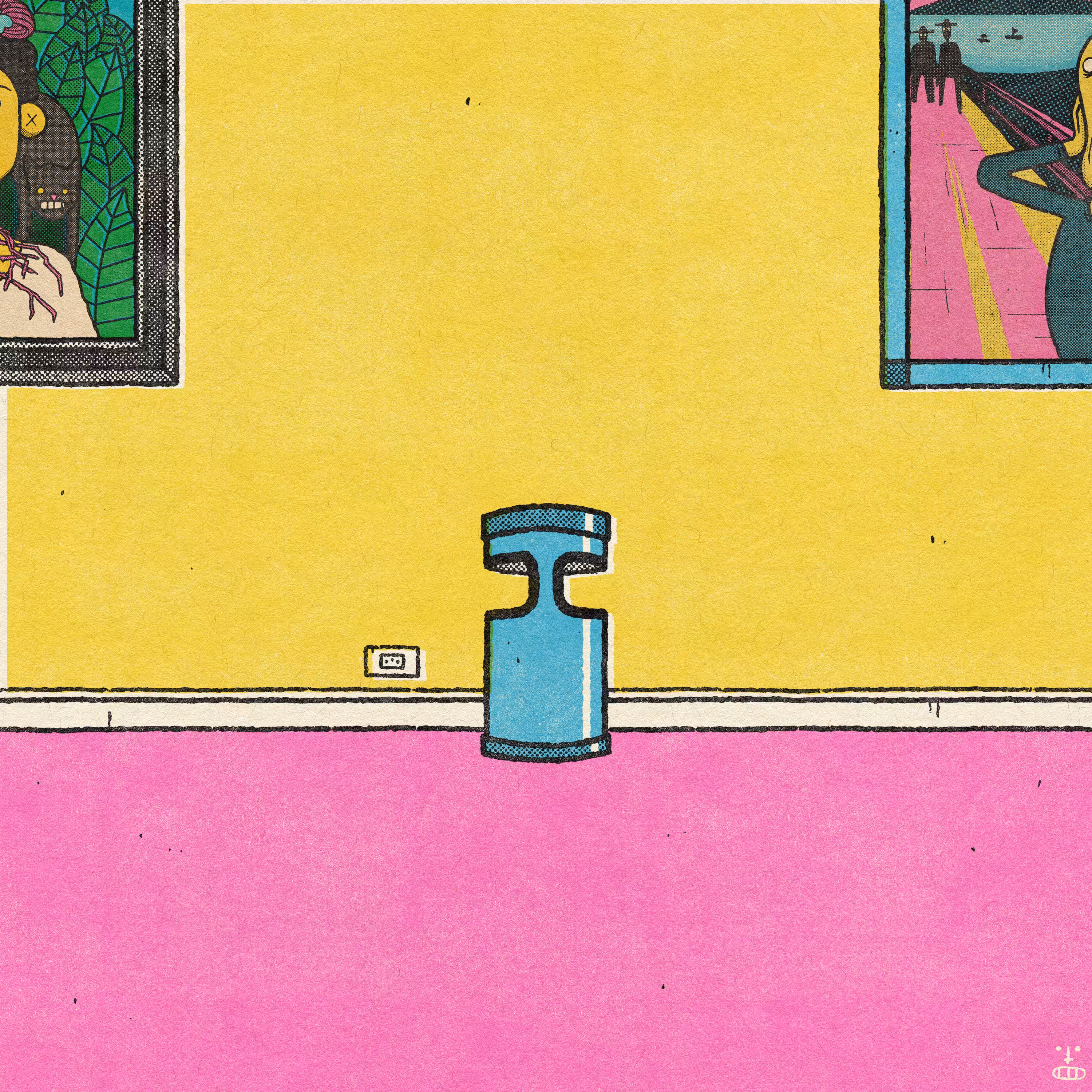 Museum trashbin.