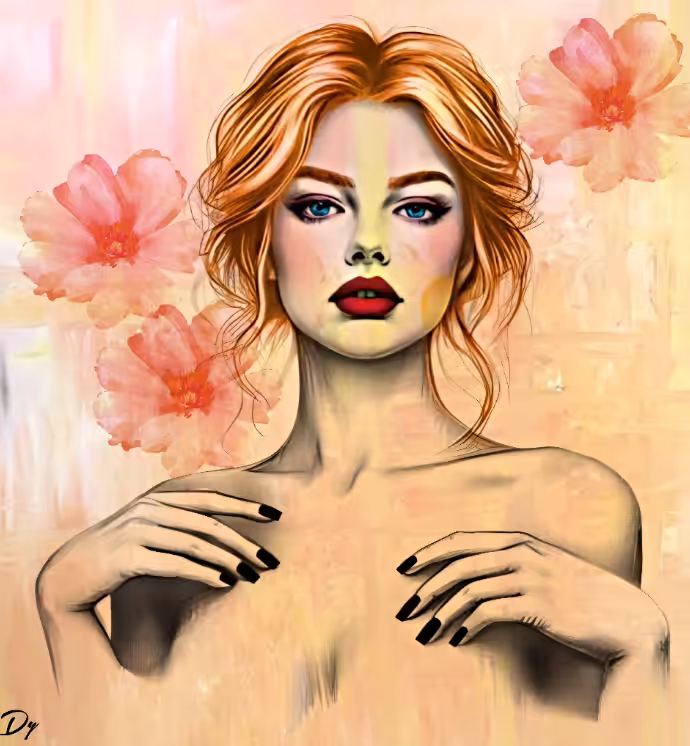 Surrounded by flowers 
