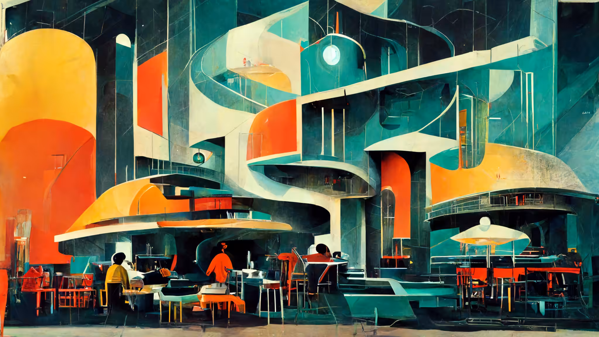 Futuristic Cafe