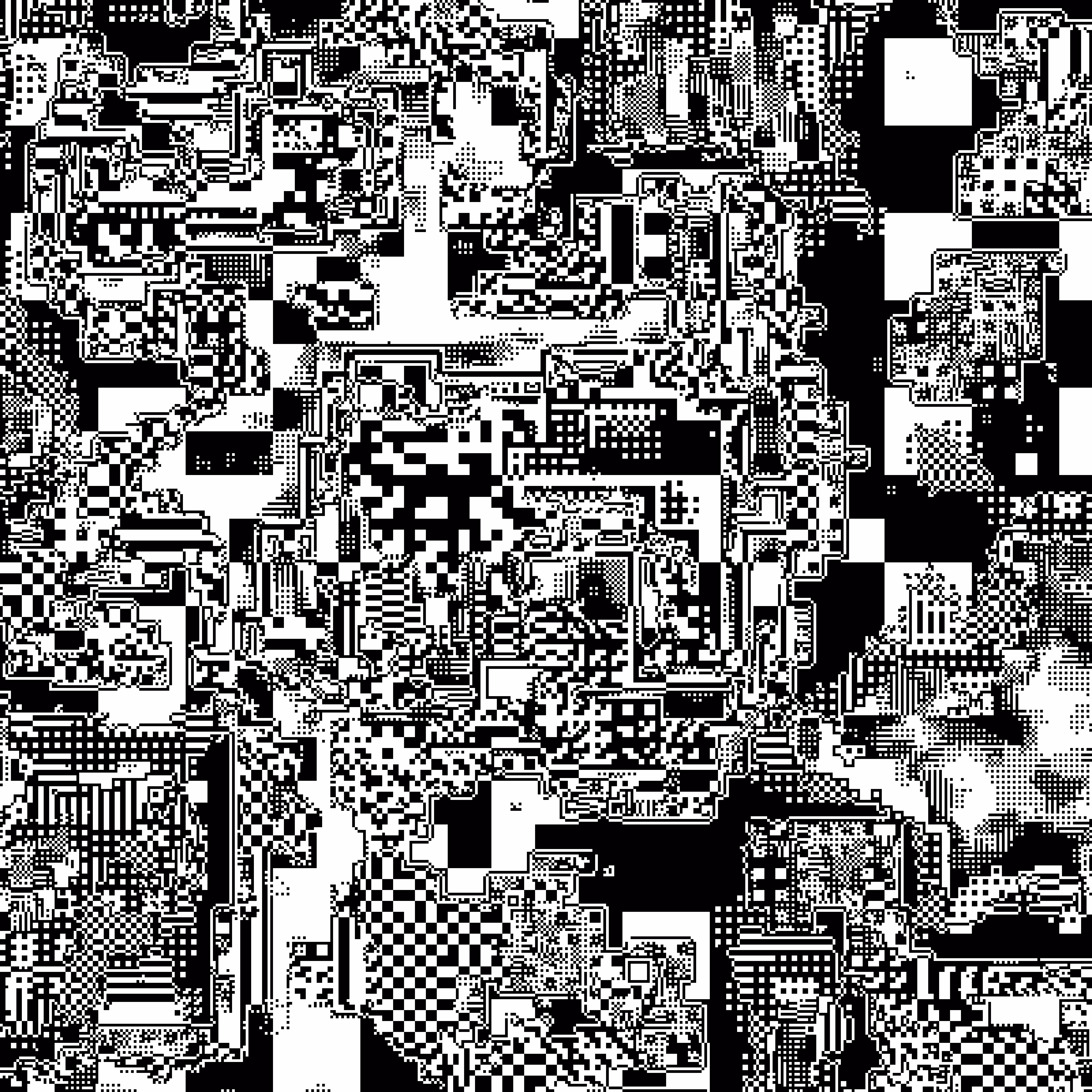 pure black & white no gray #genuary14
