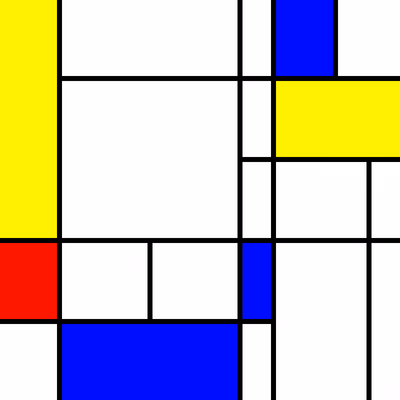 compositioninredblueandyellow.art, (NFT) #32