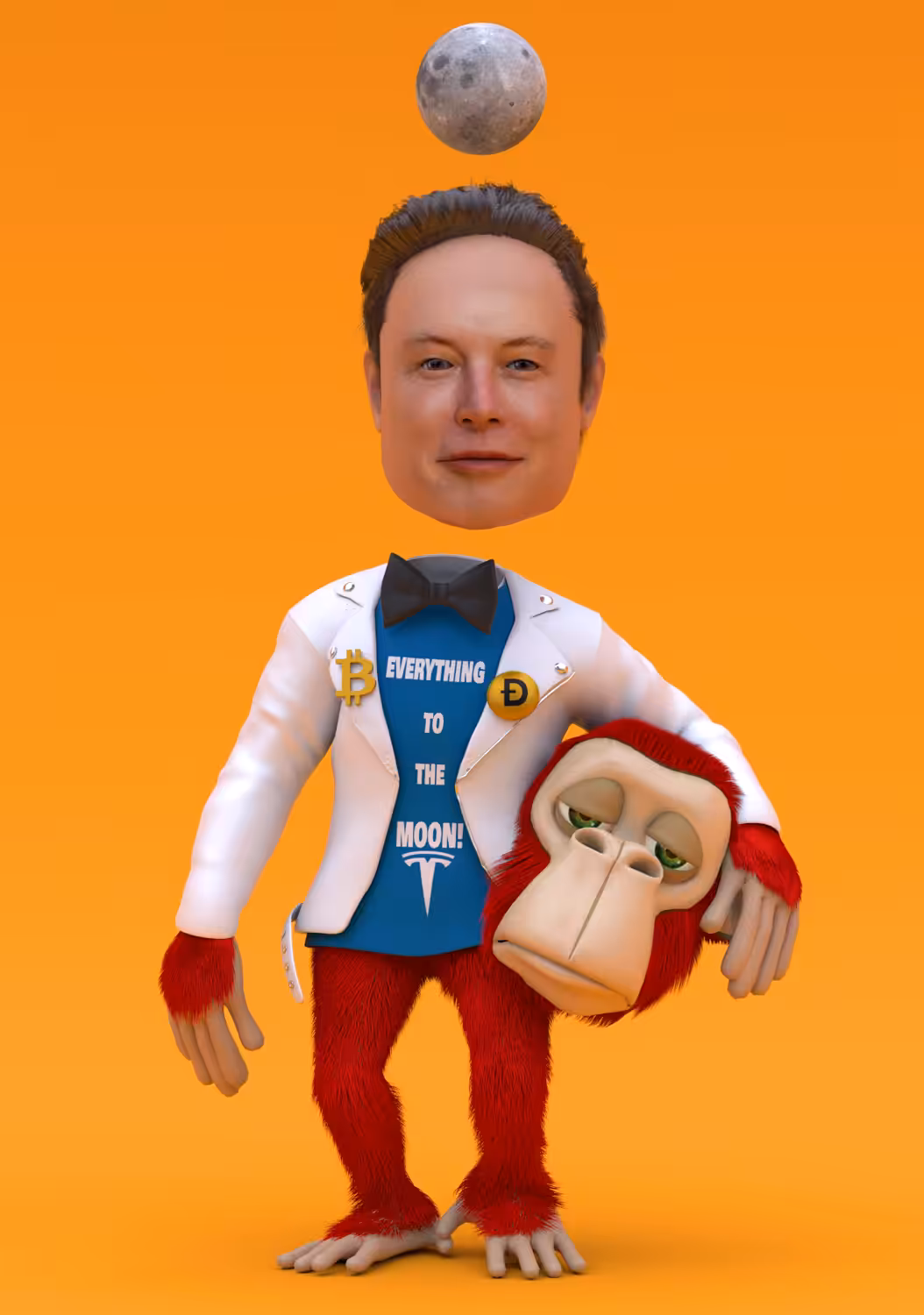 APE AND ELON MUSK # 17