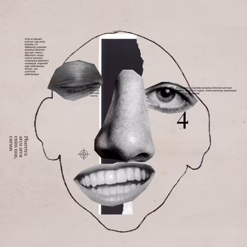 Collage faces #14