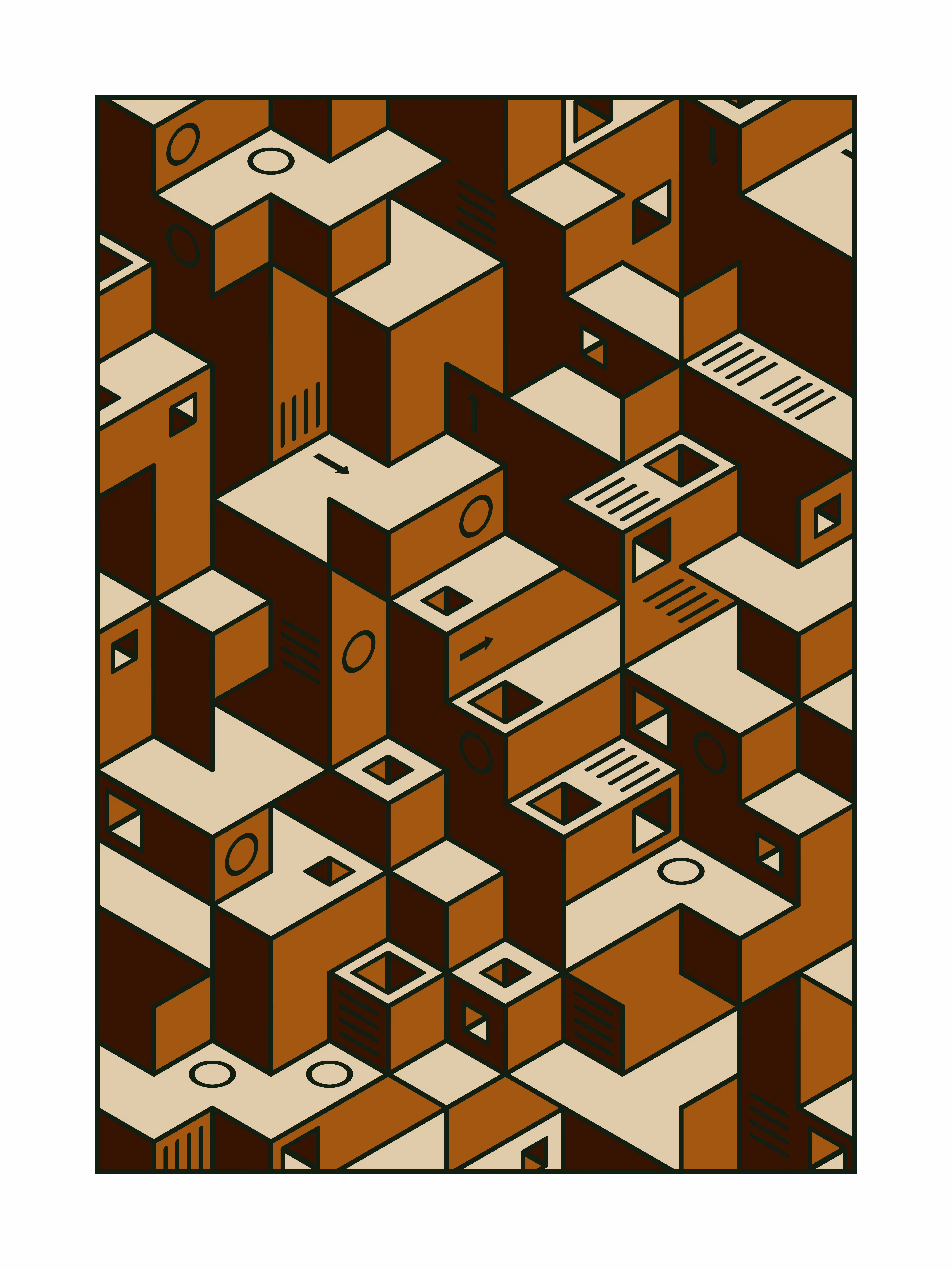When Escher dreams of Tiramisu