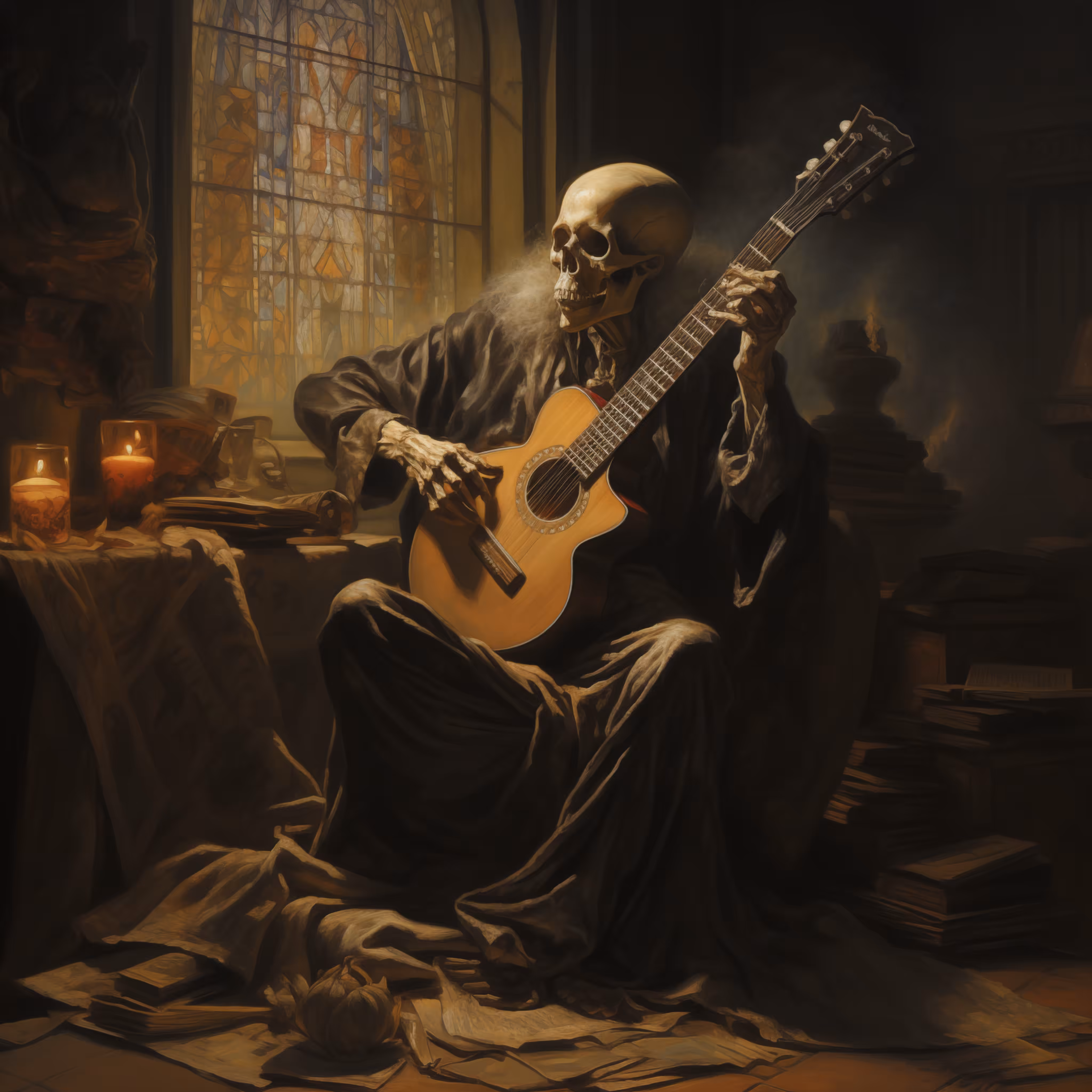 Entrup's AI Art: The Guitarist