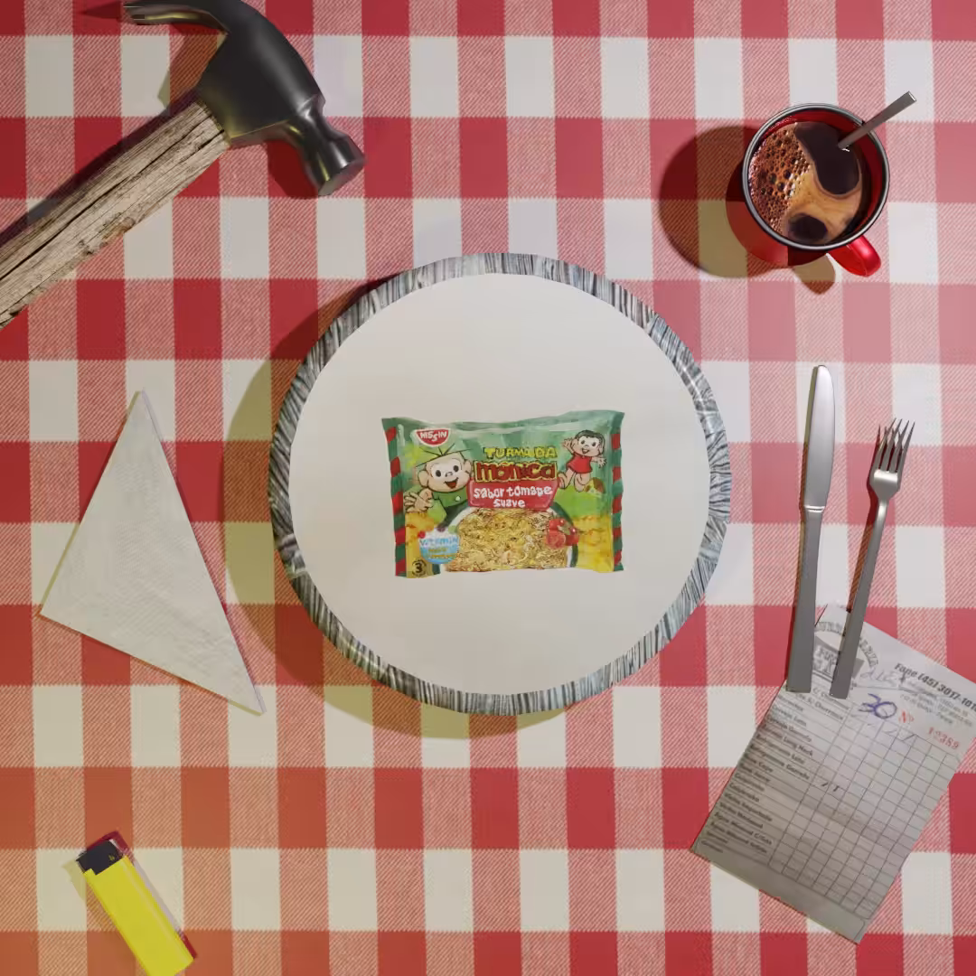 "Feito com amor" Quentinha #1 - Miojo de Tomate