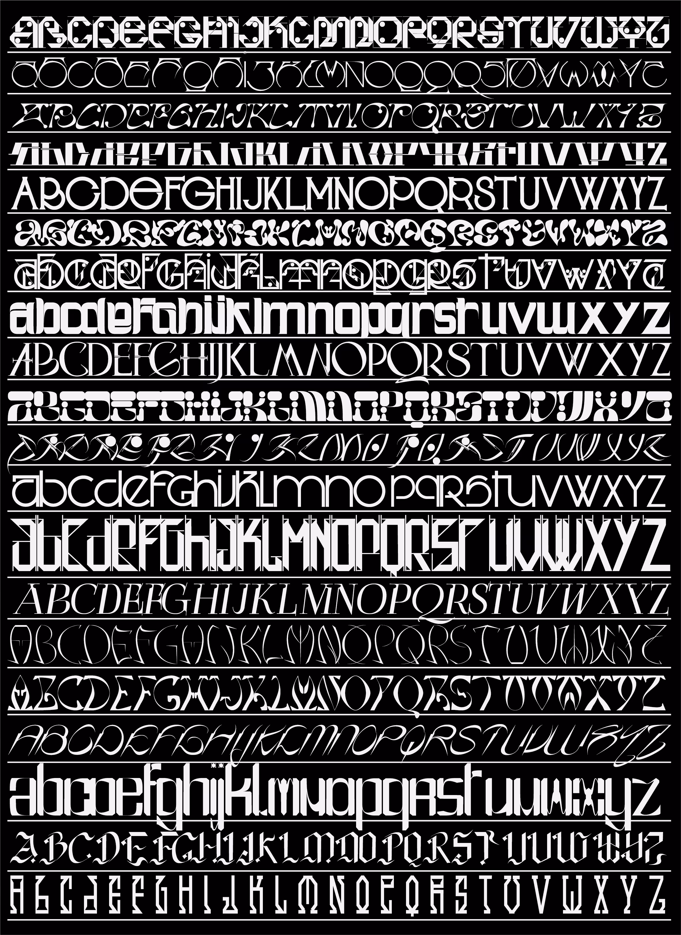 Rembagram Typefaces 2018-2021