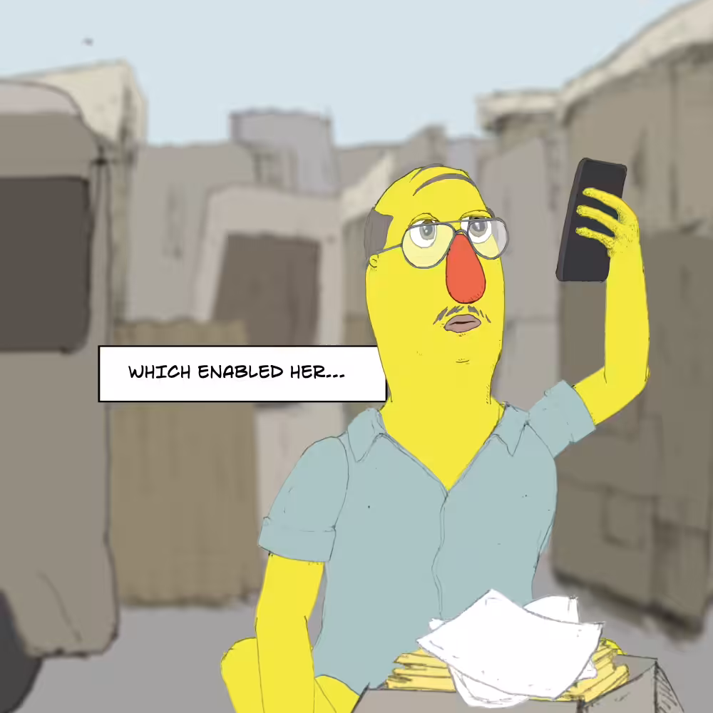 CITIZEN Issue #0 (A Brief History of the Near Future): Panel 23: One hand wiping