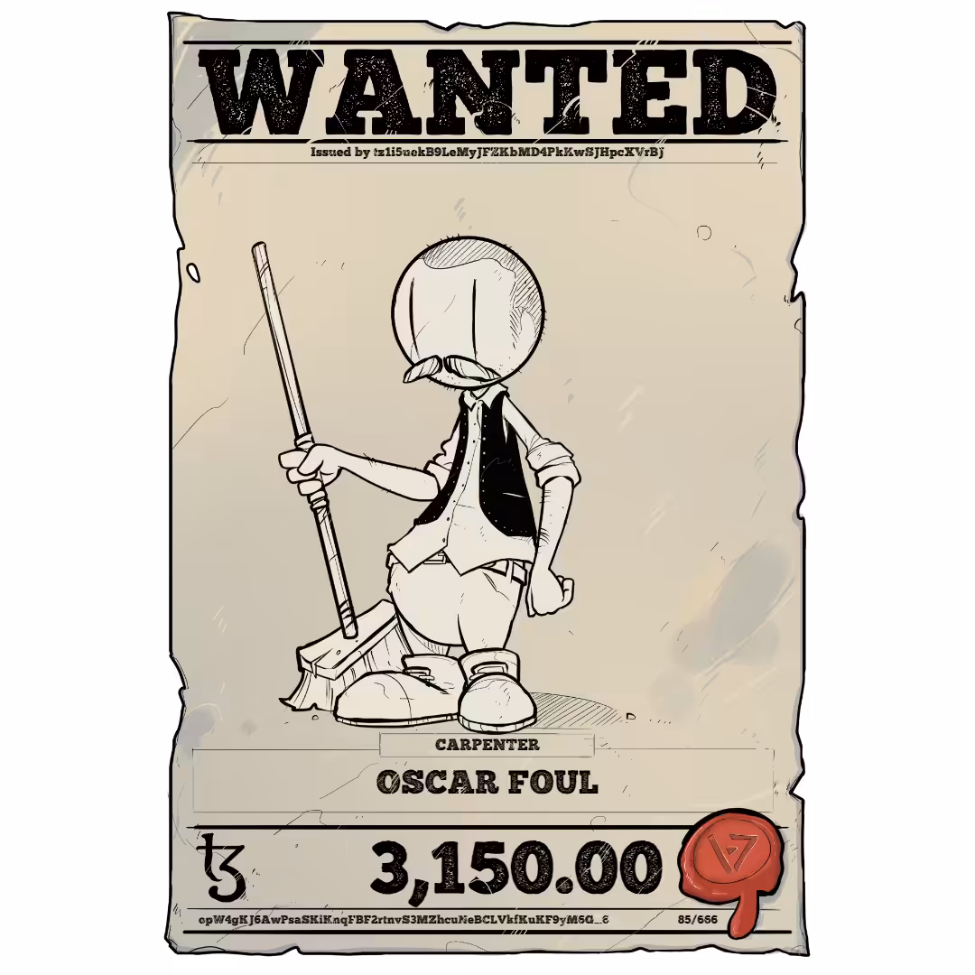 OSCAR FOUL | TEZOS PIRATE 85/666