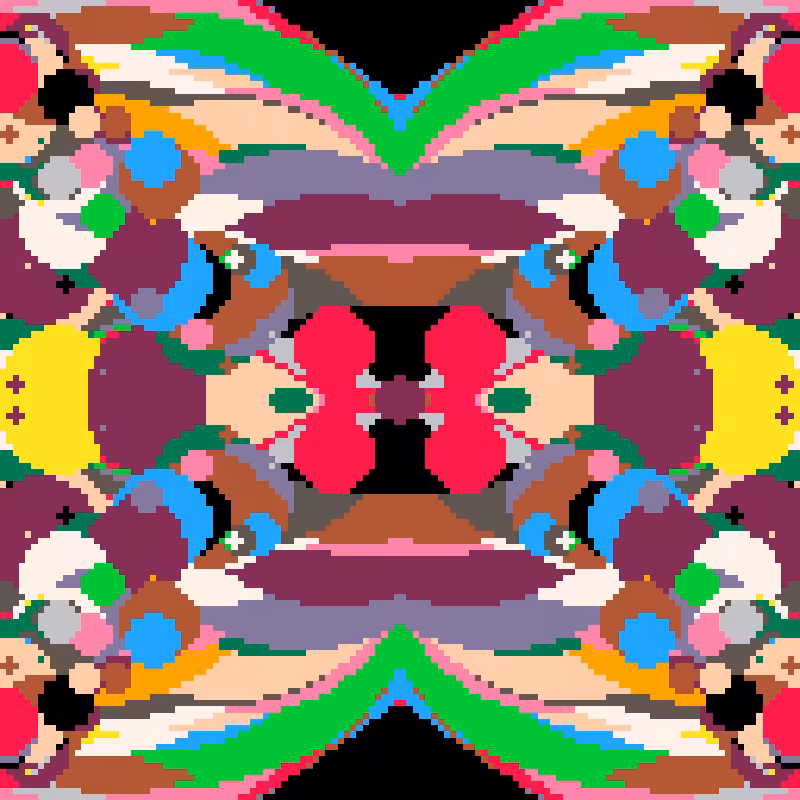 Rapid Psychedelic Inkblot Test Generator #43